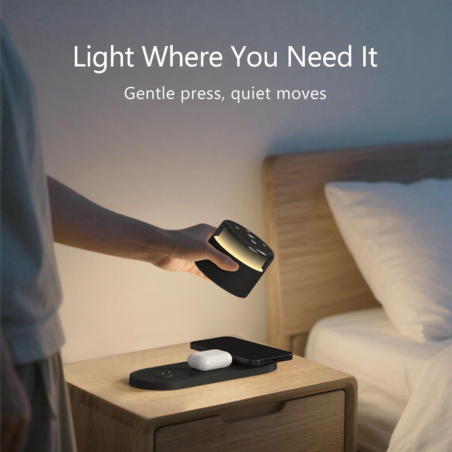 Reloj Despertador Housbay con Carga Inalámbrica 3-en-1