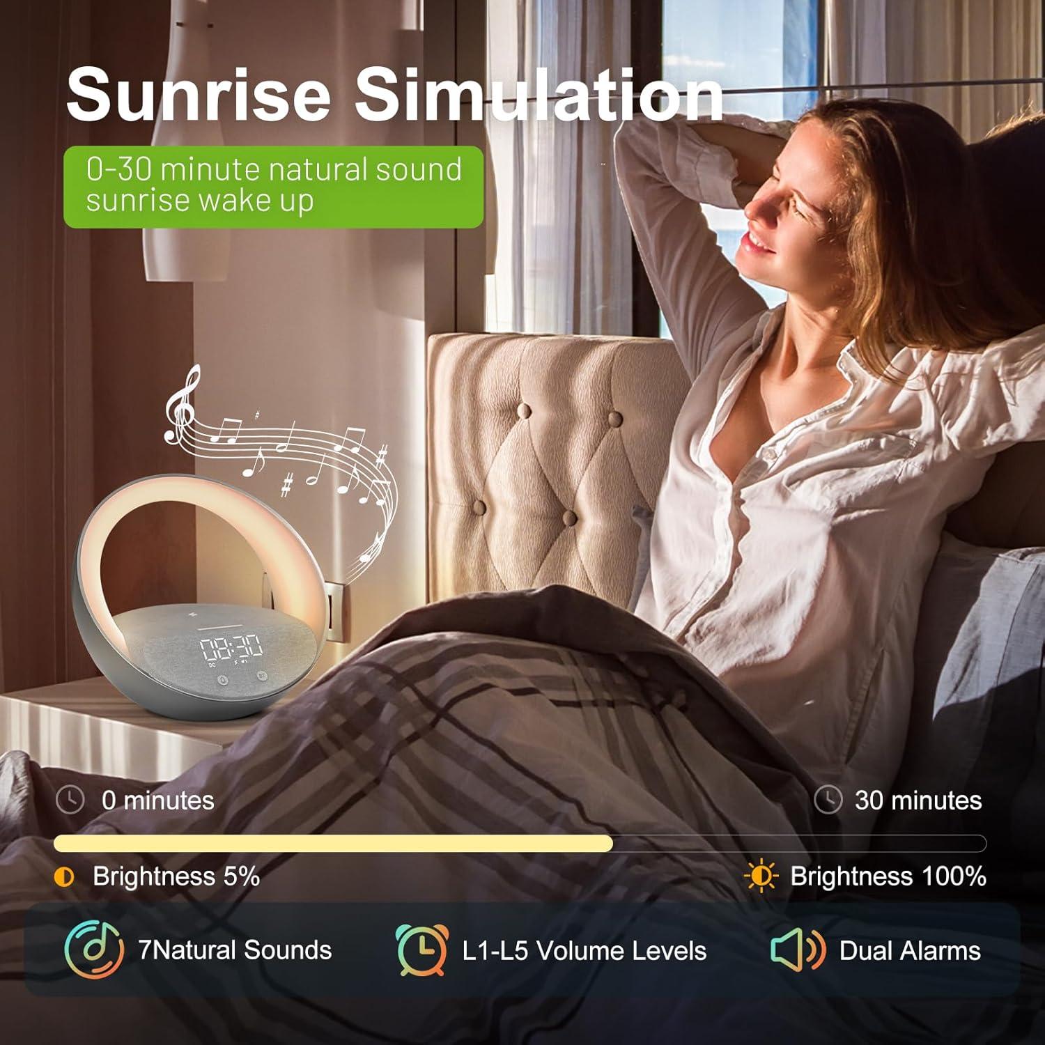 Reloj Despertador Bluetooth FUNFOR S11 con Luz Nocturna