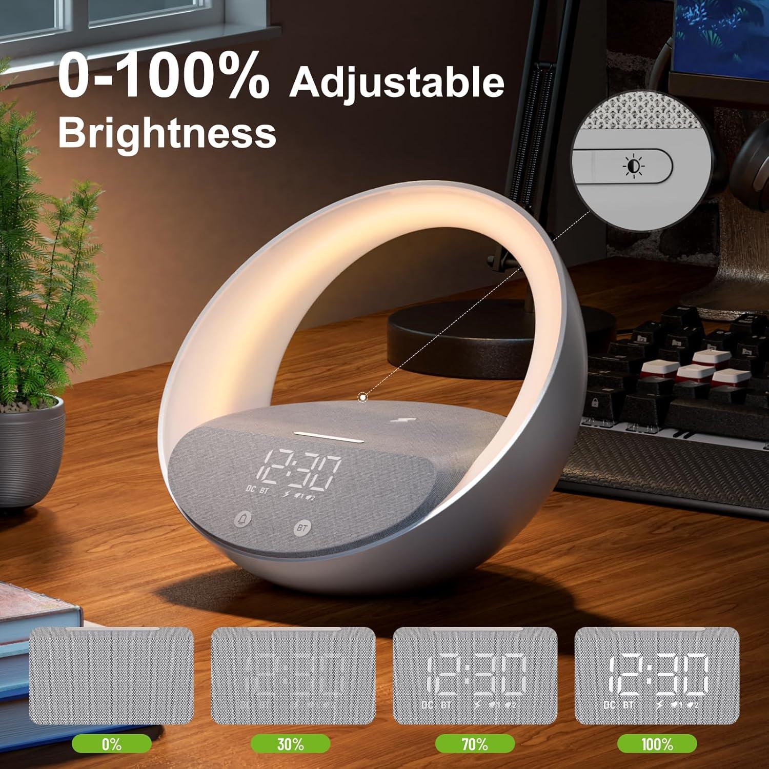 Reloj Despertador Bluetooth FUNFOR S11 con Luz Nocturna