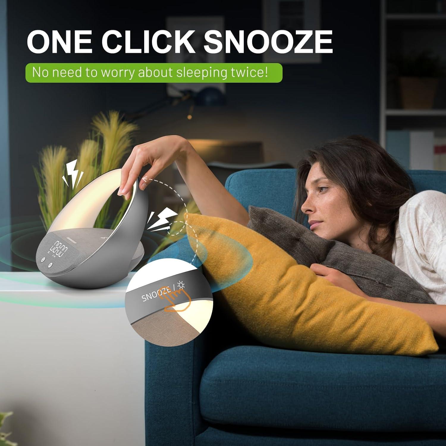 Reloj Despertador Bluetooth FUNFOR S11 con Luz Nocturna