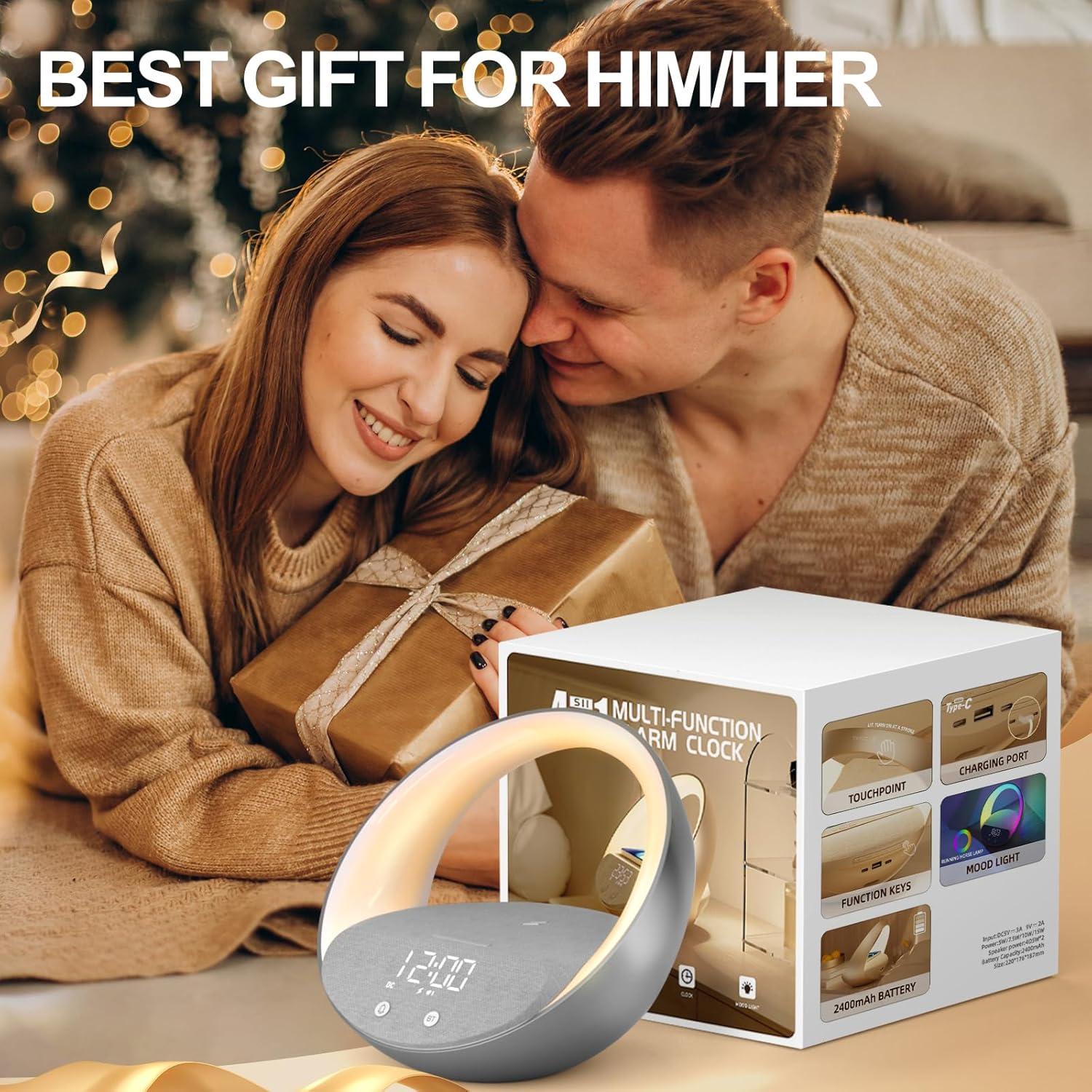 Reloj Despertador Bluetooth FUNFOR S11 con Luz Nocturna