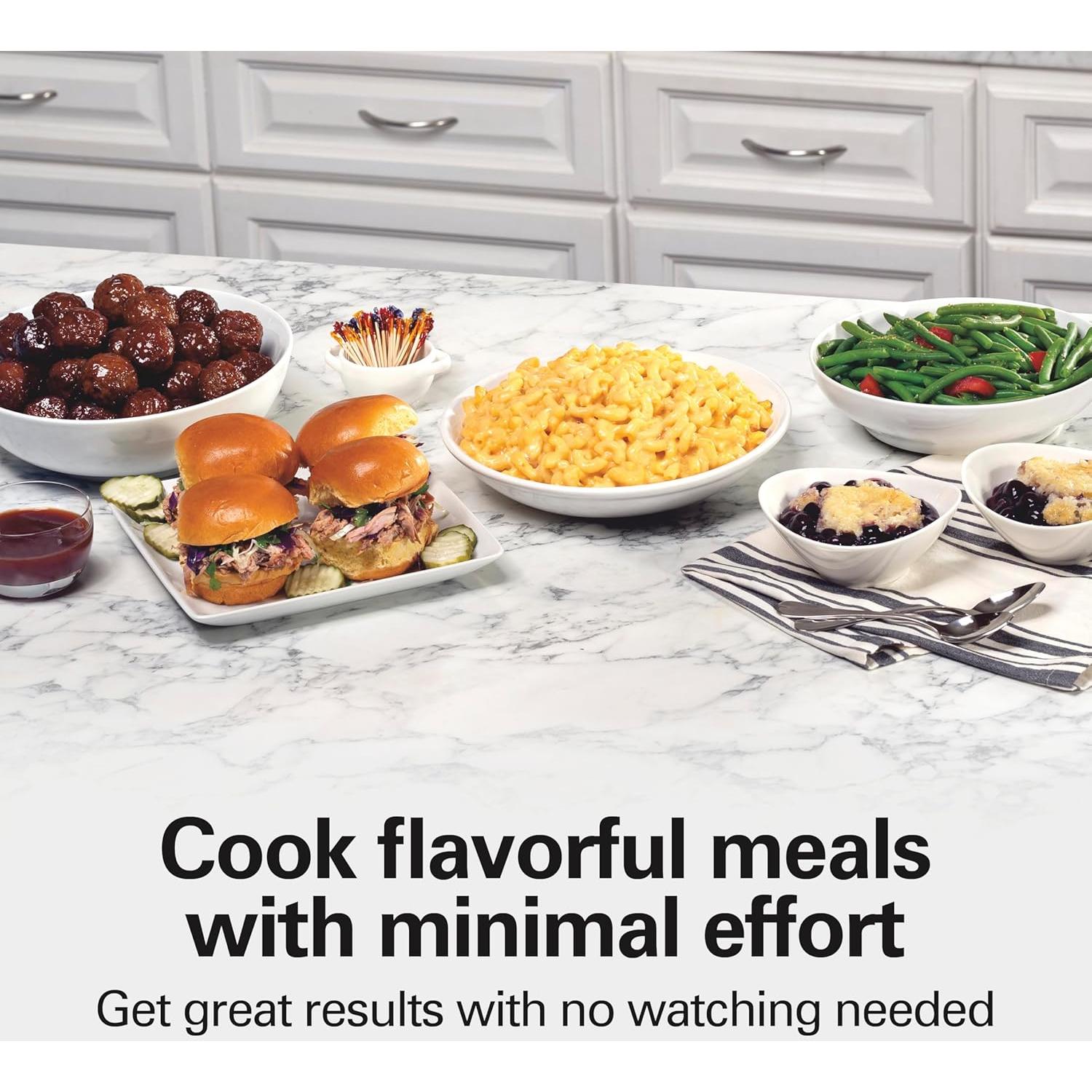 Olla de Cocción Lenta Hamilton Beach 10 Cuartos Negra