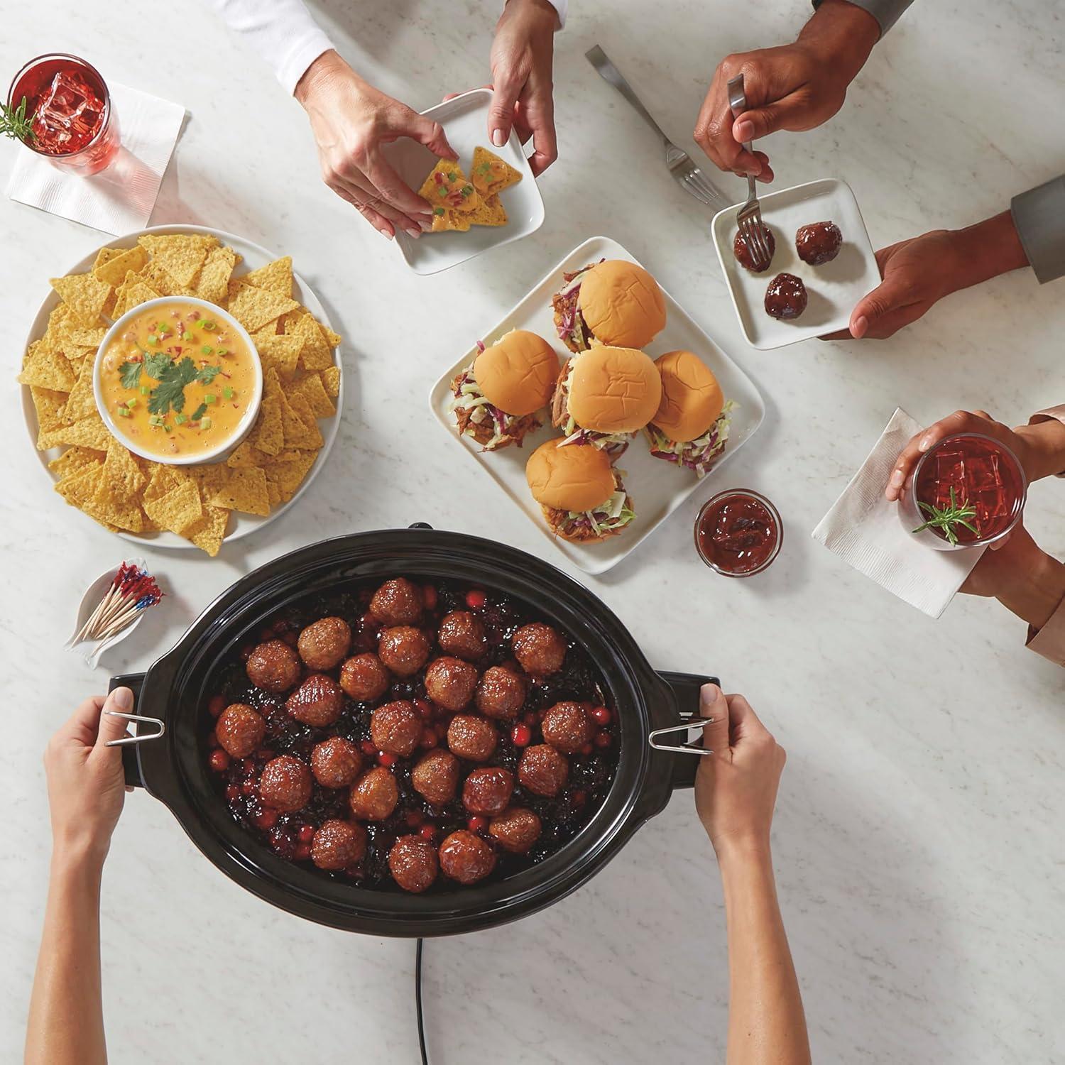 Olla de Cocción Lenta Hamilton Beach 10 Cuartos Negra