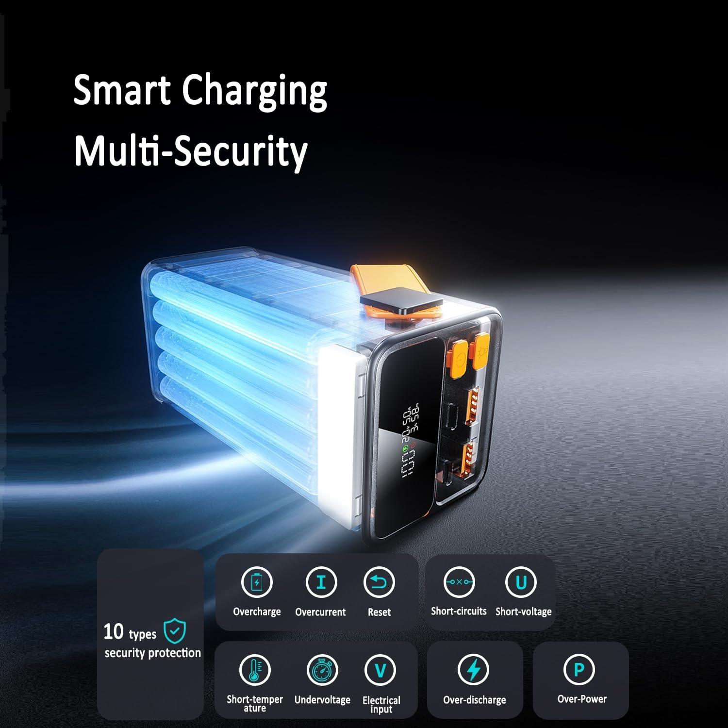 Banco de Energía 100000mAh Dongguan Carga Rápida 150W 4 Salidas