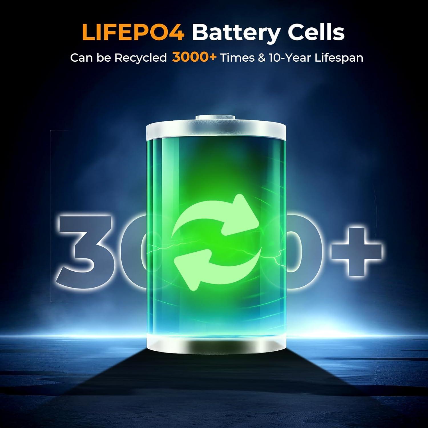 Banco de Energía Powkey 30000mAh 100W Cargador Portátil