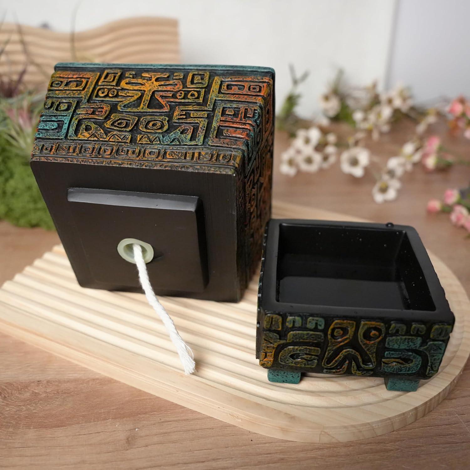 Maceta Autorriego Forkai Mariposa Mística 15 cm Resina