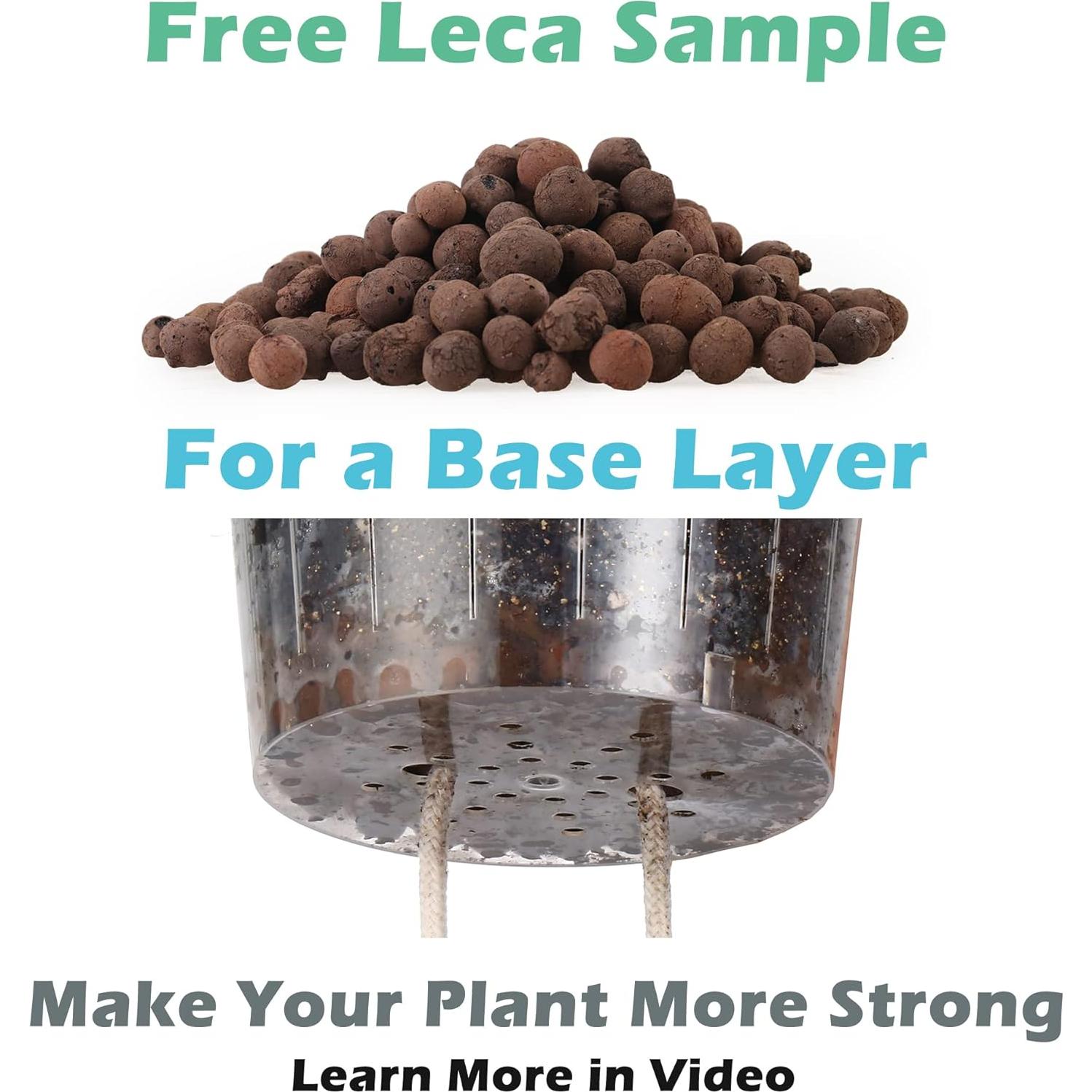 Paquete de 6 macetas autorriego DEELF OUTLET 17 cm blancas