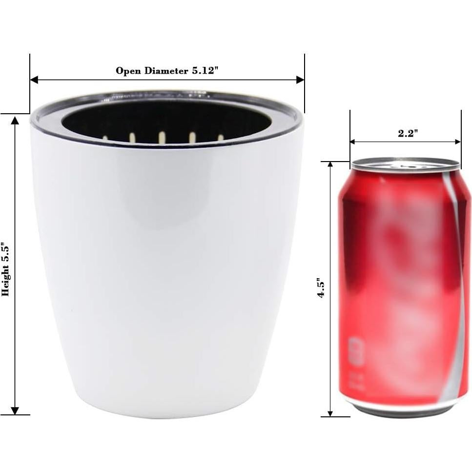 Maceta Autorriego SAND MINE Blanca 6 Unidades 13cm