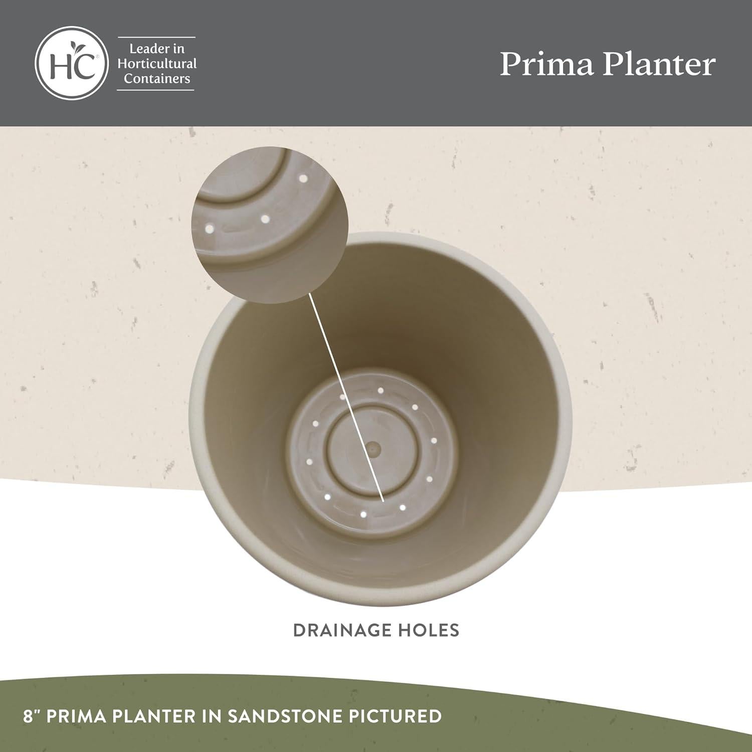 Maceta Redonda de Plástico El HC Companies 15.24 cm - Paquete de 4