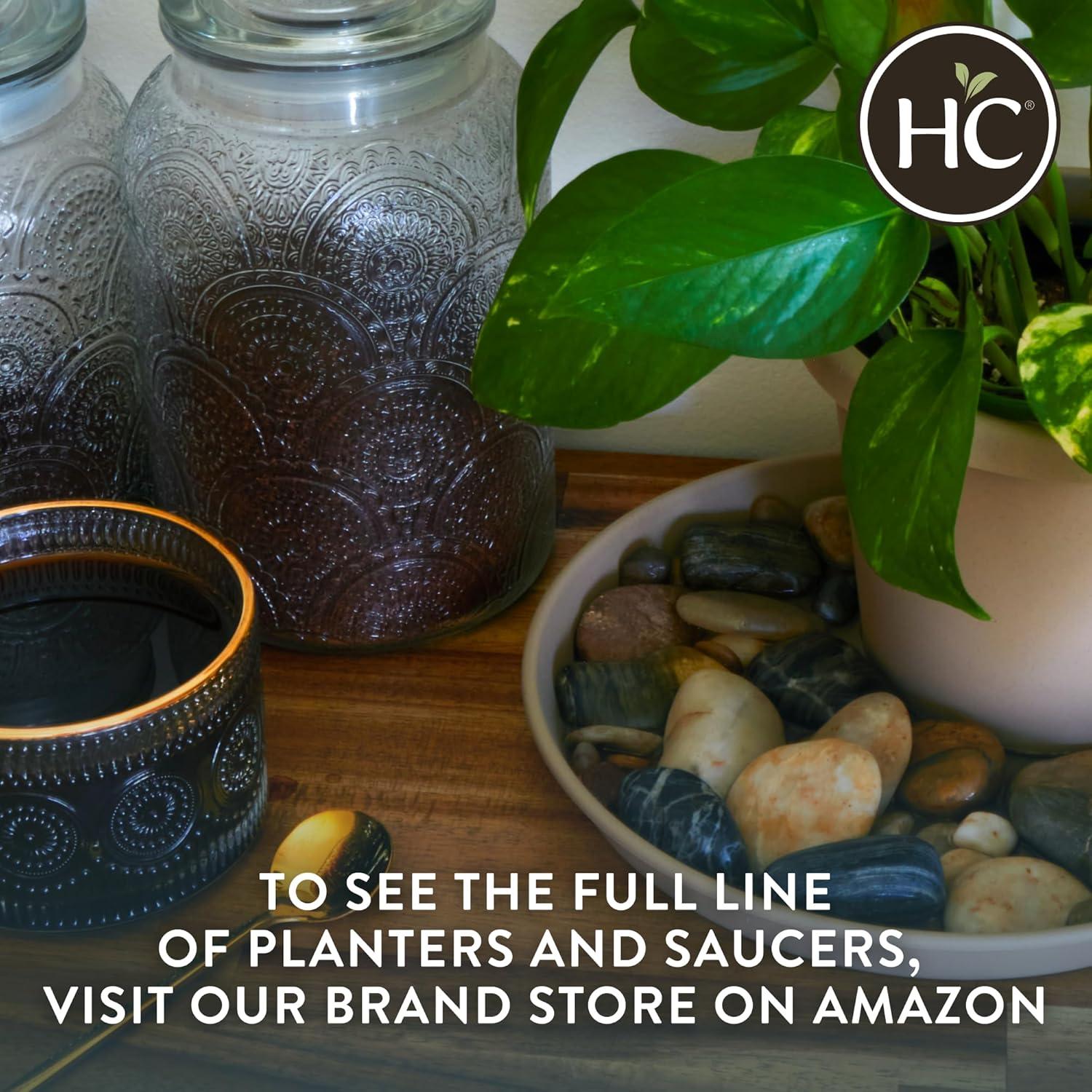 Maceta Redonda de Plástico El HC Companies 15.24 cm - Paquete de 4