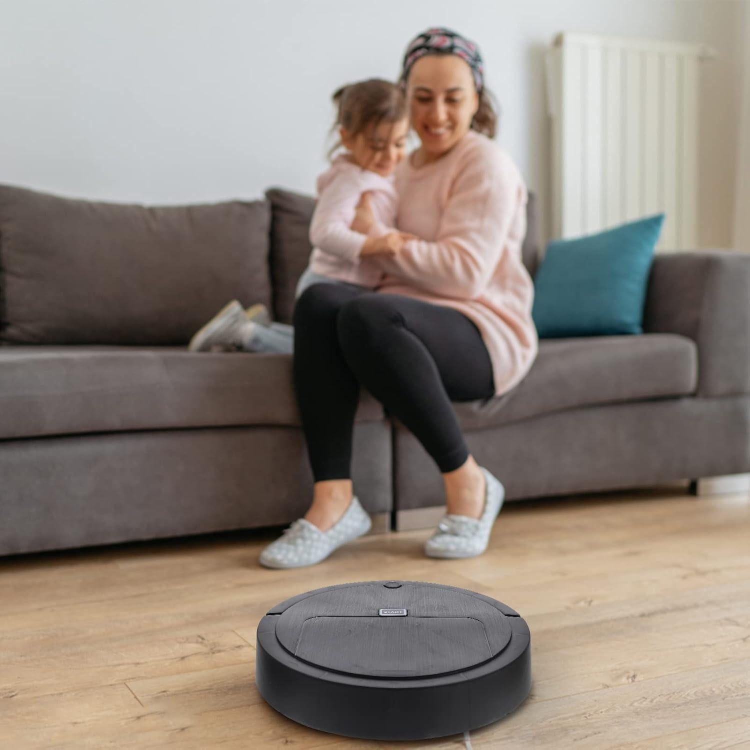 Robot Aspirador Juguete Totority Negro Simulación para Niños