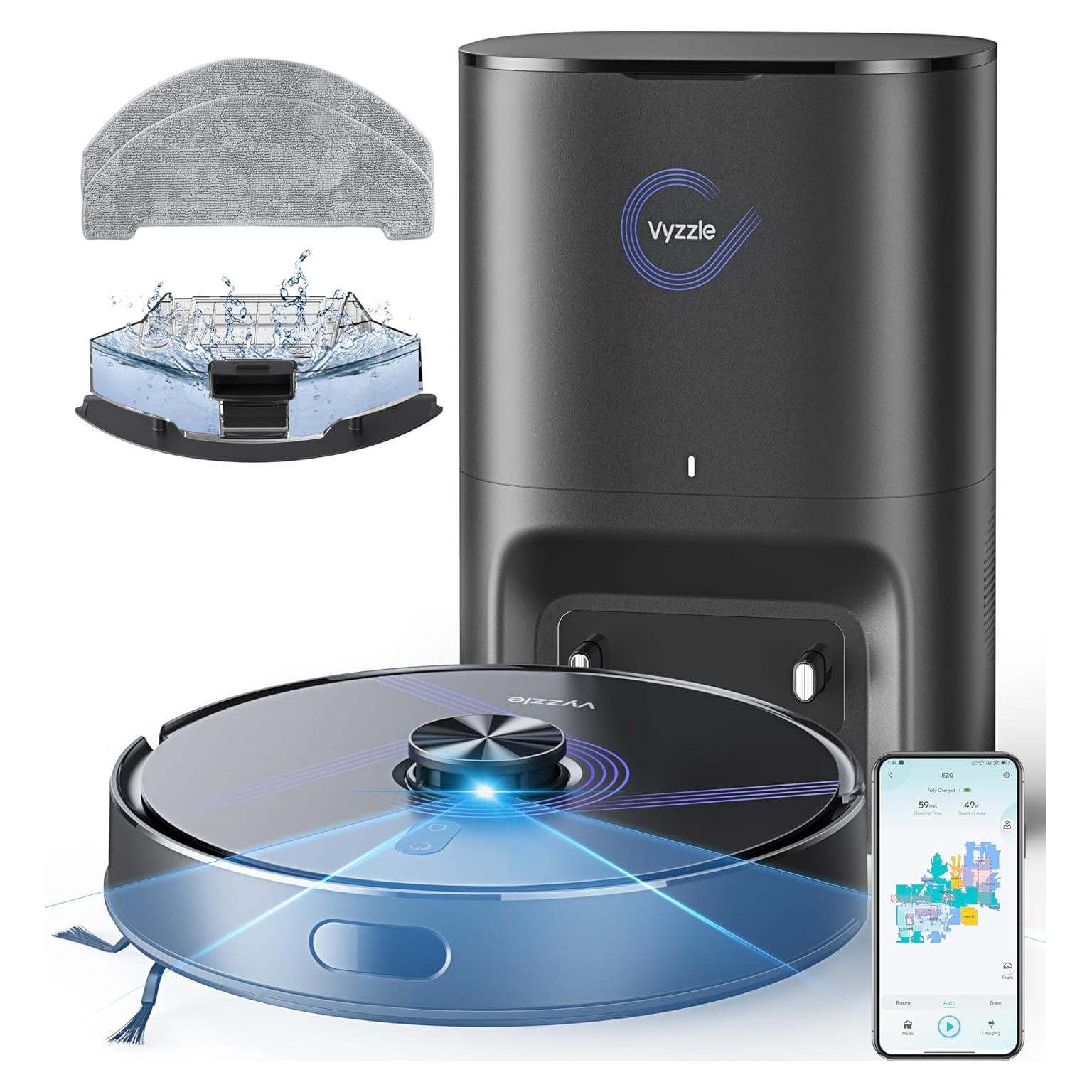 Aspiradora Robot Vyzzle E20 Autovaciable 5500Pa WiFi
