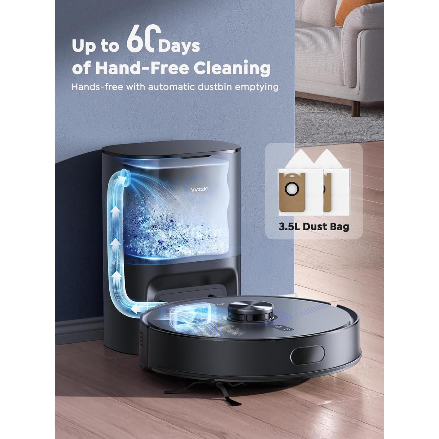 Aspiradora Robot Vyzzle E20 Autovaciable 5500Pa WiFi