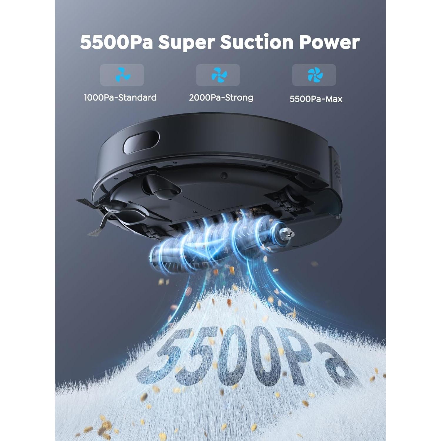 Aspiradora Robot Vyzzle E20 Autovaciable 5500Pa WiFi