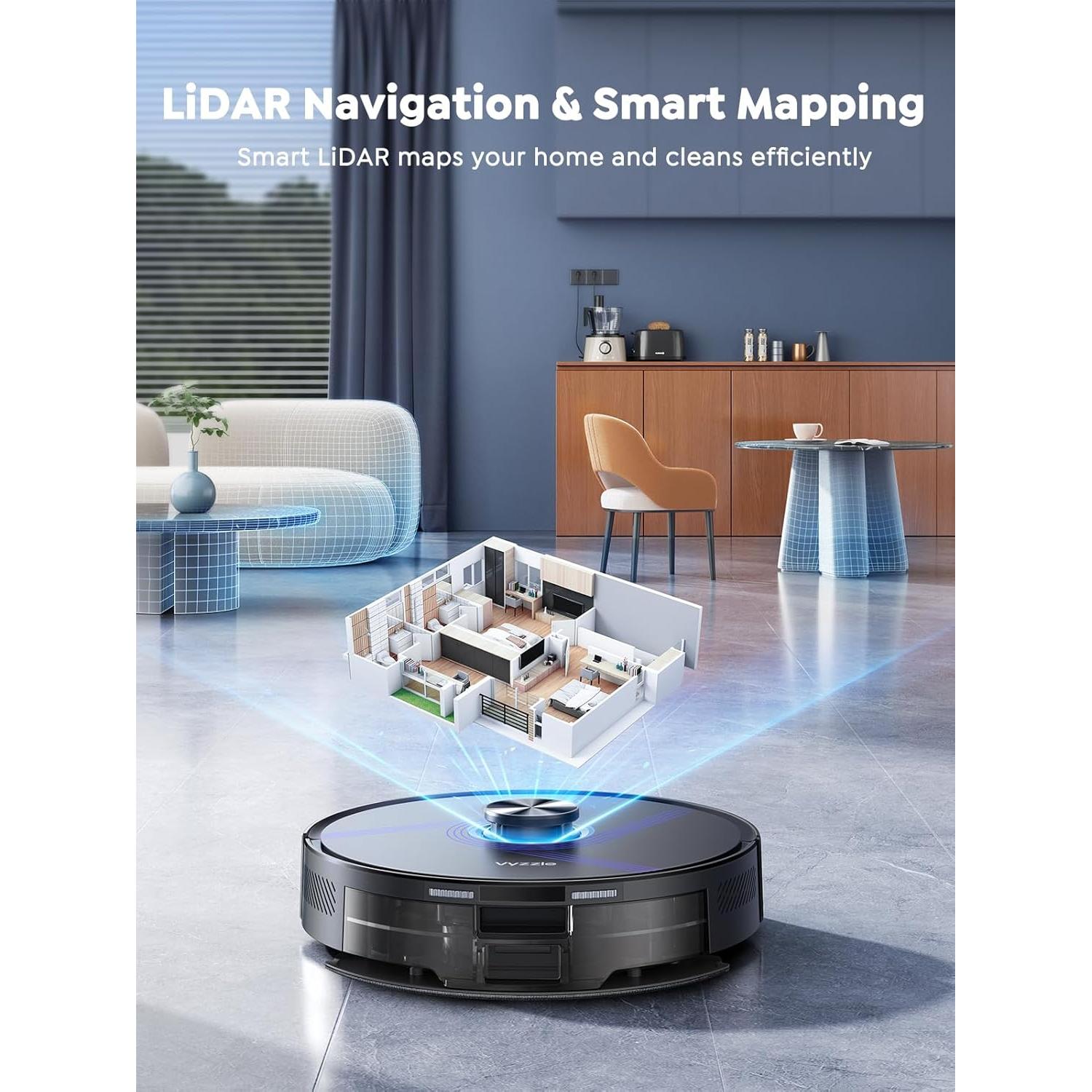 Aspiradora Robot Vyzzle E20 Autovaciable 5500Pa WiFi