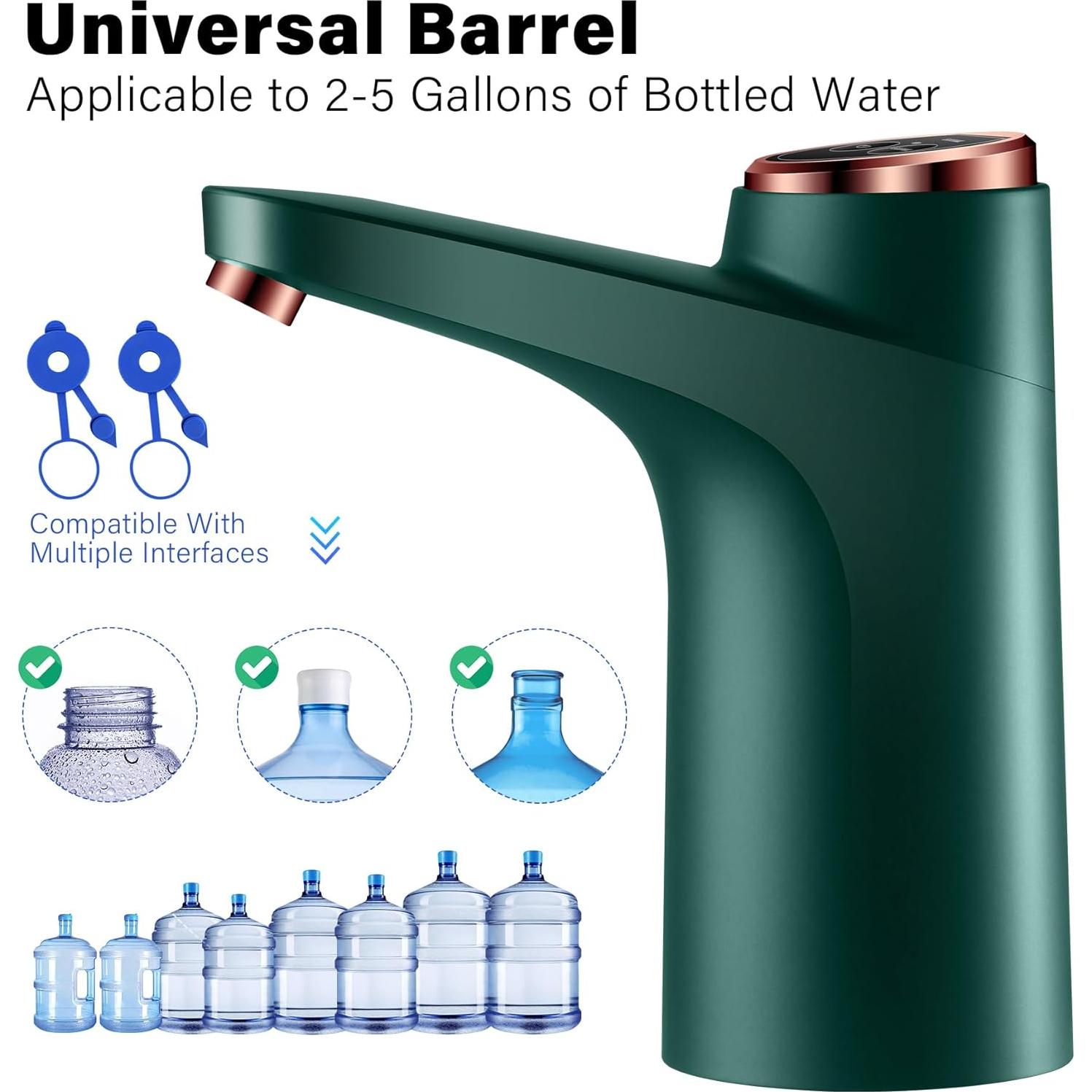 Bomba de Agua Eléctrica Recargable LanHiJY 5 Galones Verde