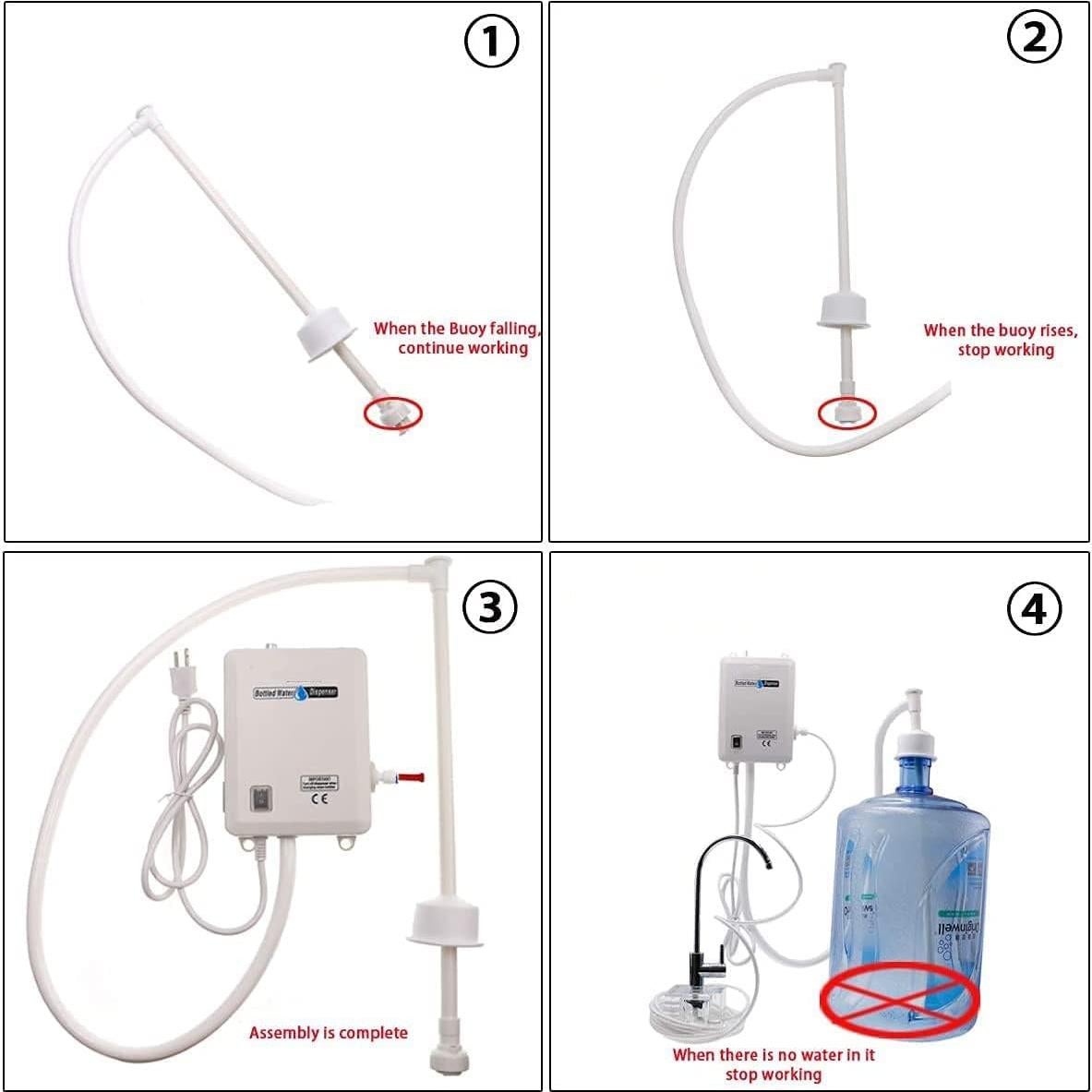 Bomba dispensadora de agua TDR Jacky 35W 40PSI 1GPM para cocina