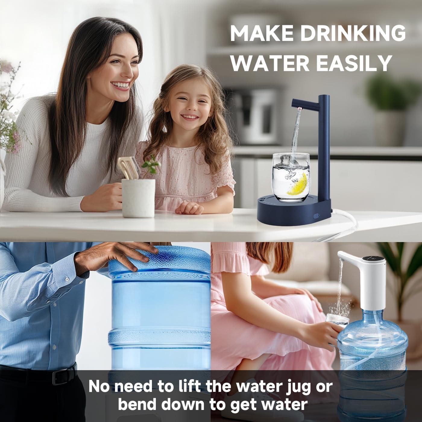 Dispensador de Agua Eléctrico Mottinhill 5 Galones Azul