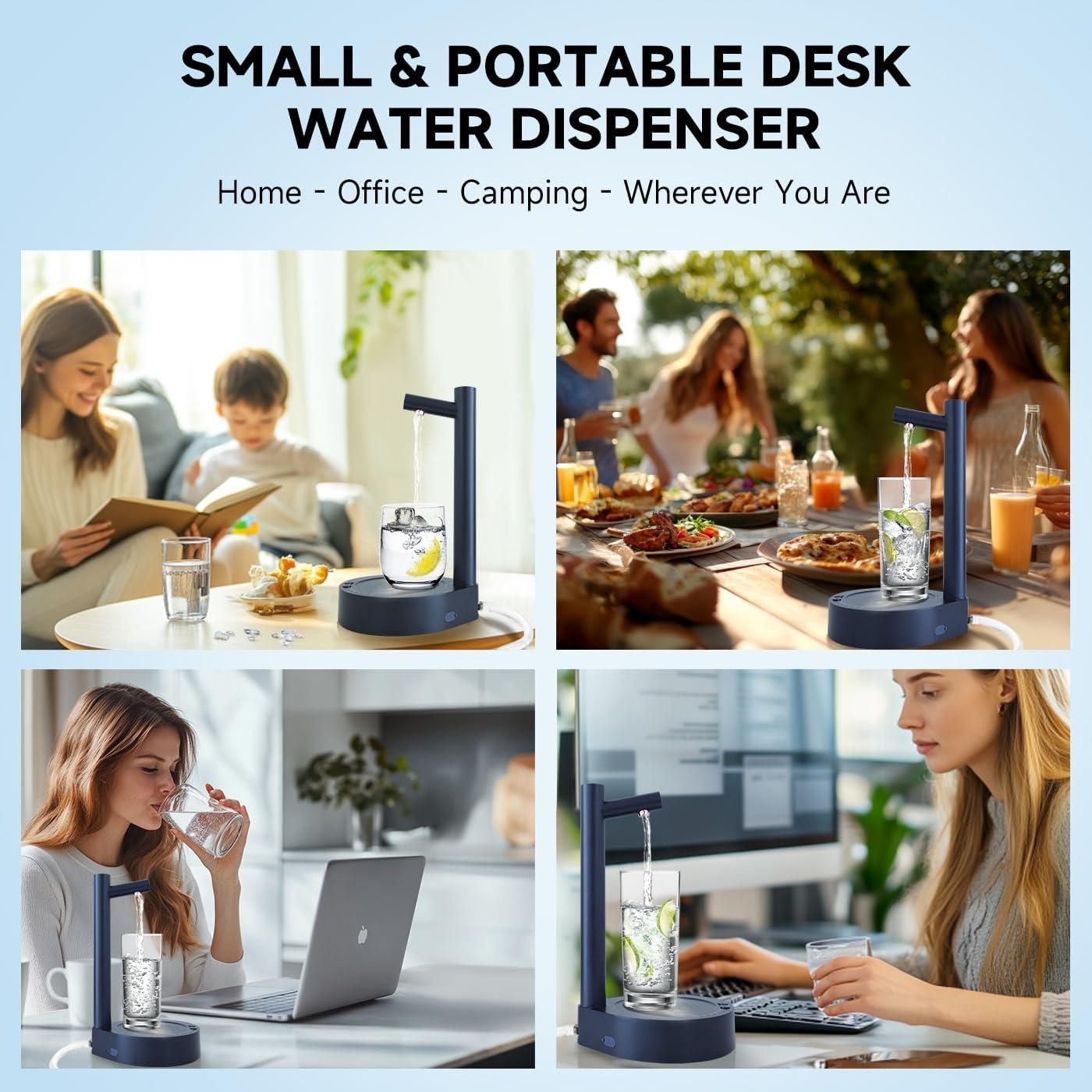 Dispensador de Agua Eléctrico Mottinhill 5 Galones Azul