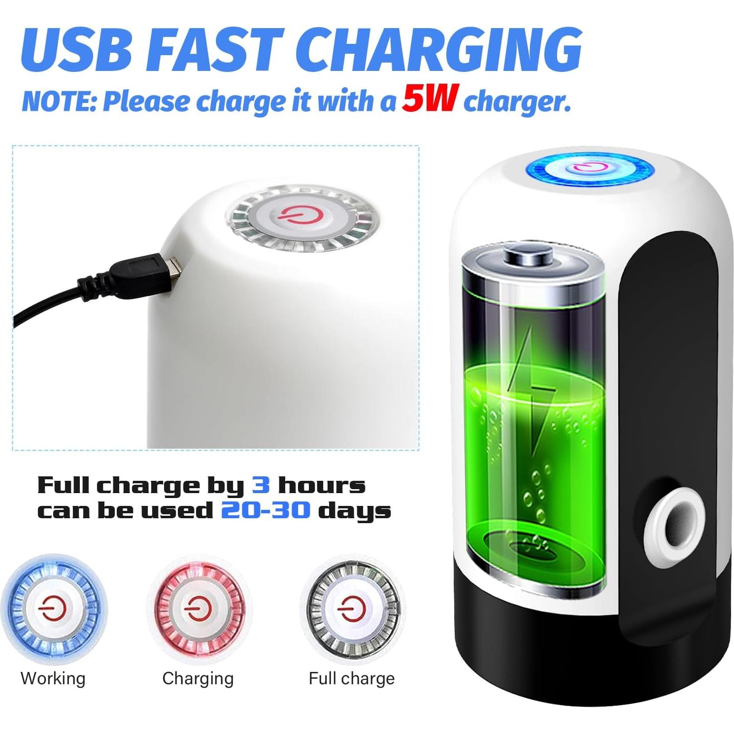 Dispensador de Agua GetKen 5 Galones Recargable USB Automático