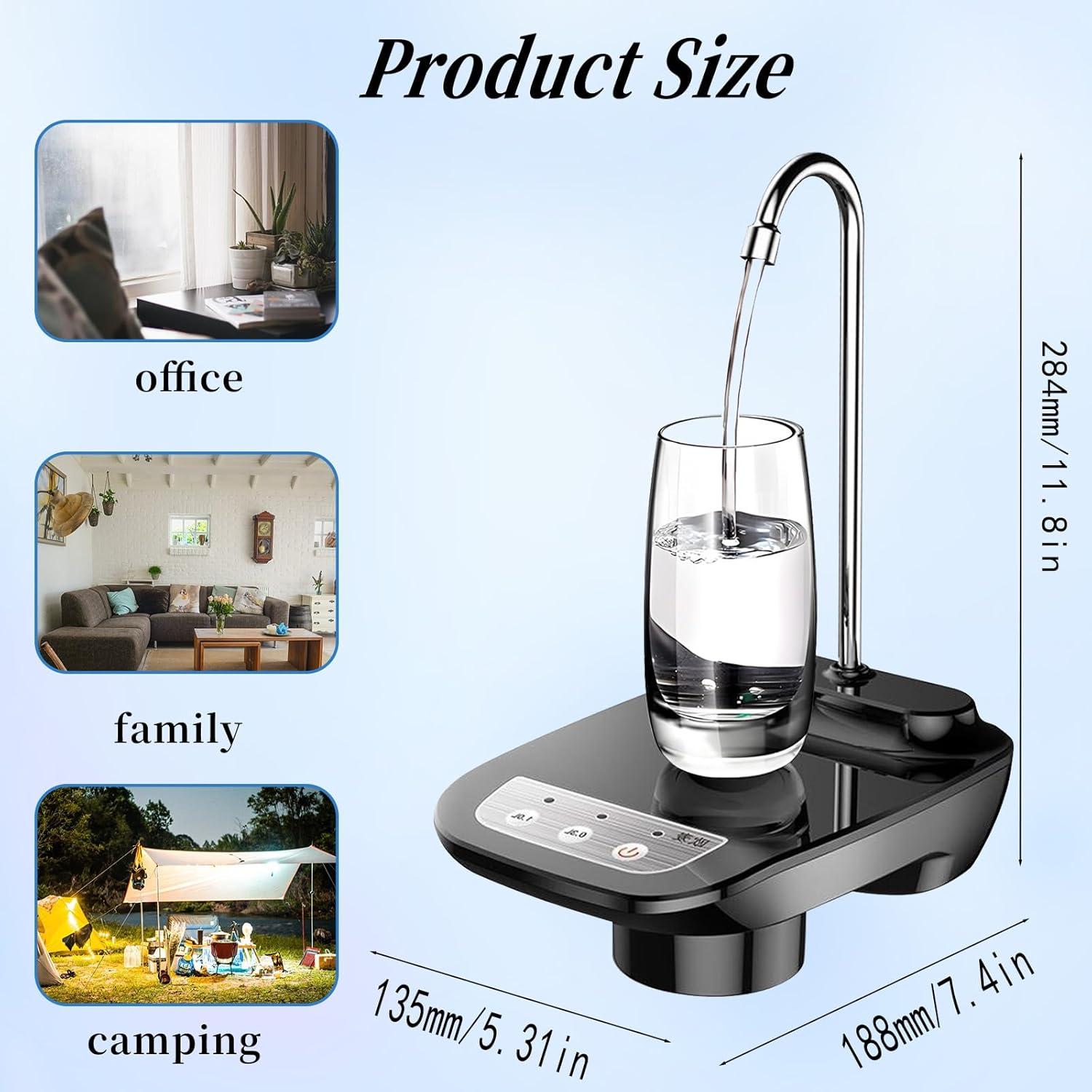 Bomba Dispensadora de Agua Eléctrica AstraLoom 3-5 Galones USB