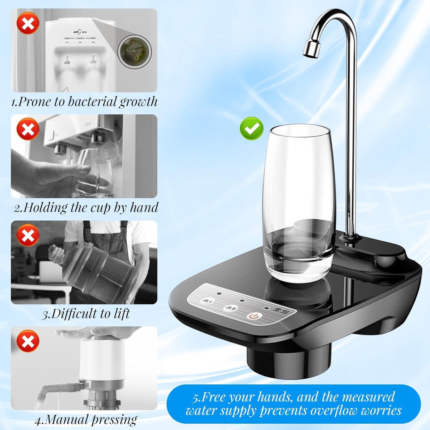 Bomba Dispensadora de Agua Eléctrica AstraLoom 3-5 Galones USB