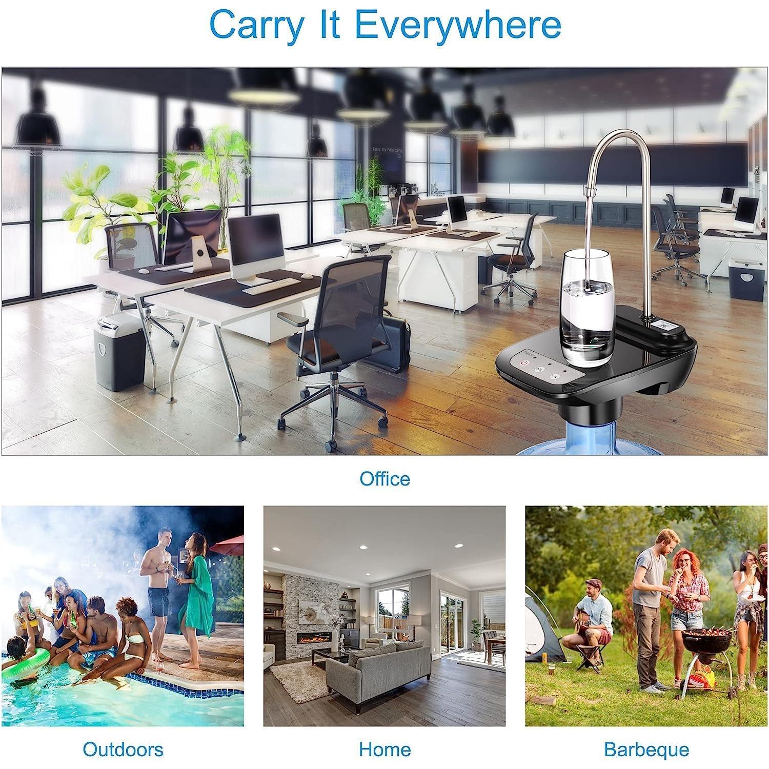 Bomba Dispensadora de Agua Eléctrica AstraLoom 3-5 Galones USB