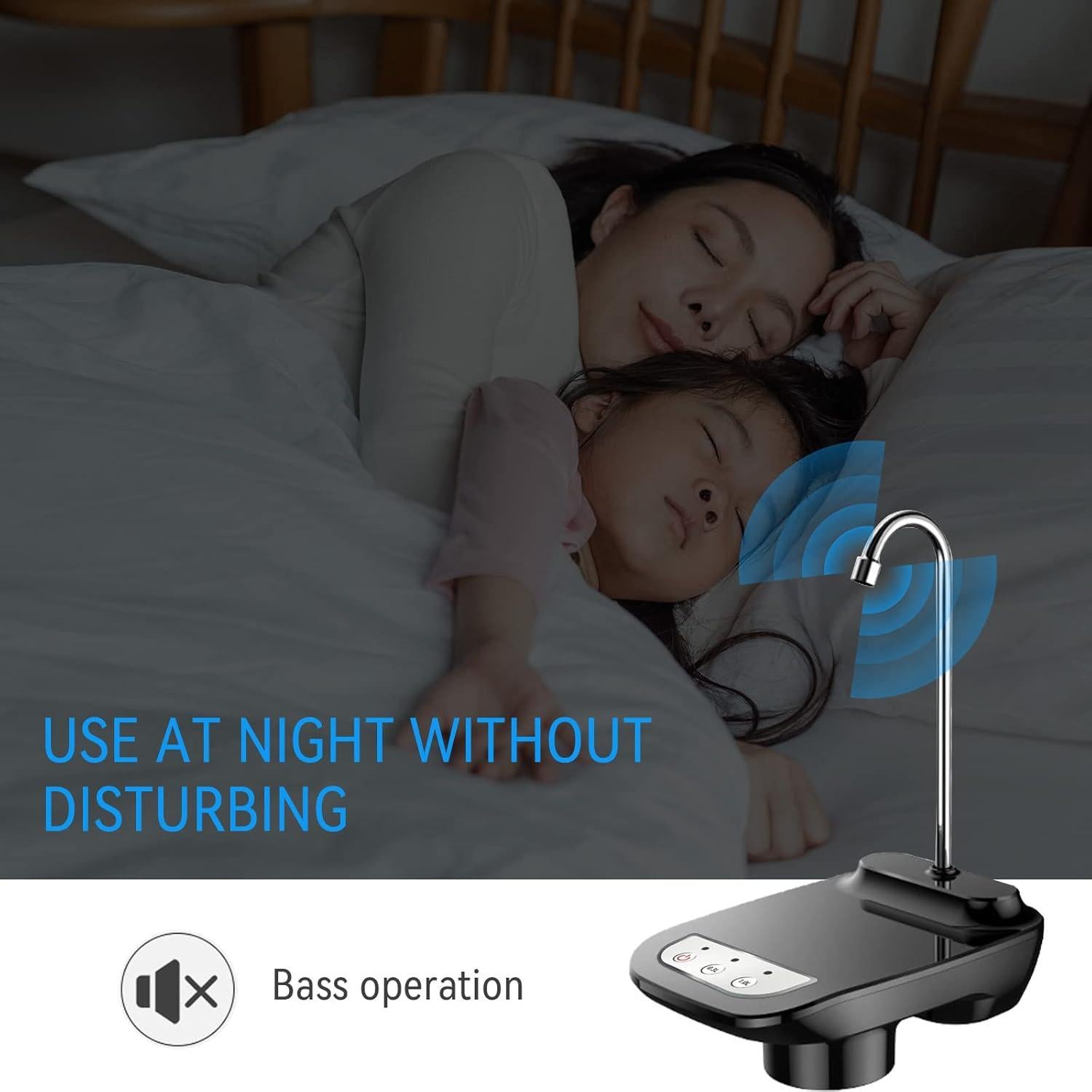 Bomba Dispensadora de Agua Eléctrica AstraLoom 3-5 Galones USB