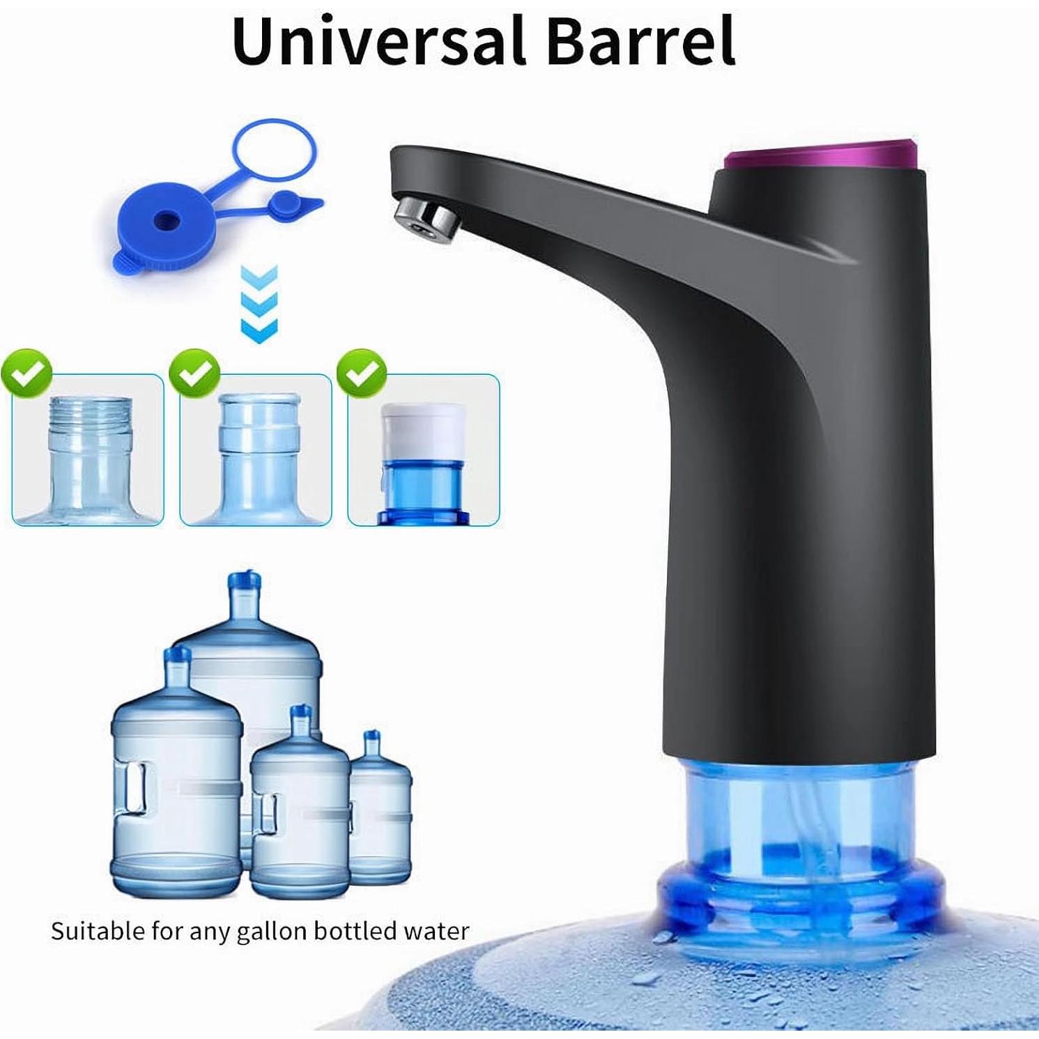 Dispensador de Agua Eléctrico HiPiCok 5 Galones USB Negro