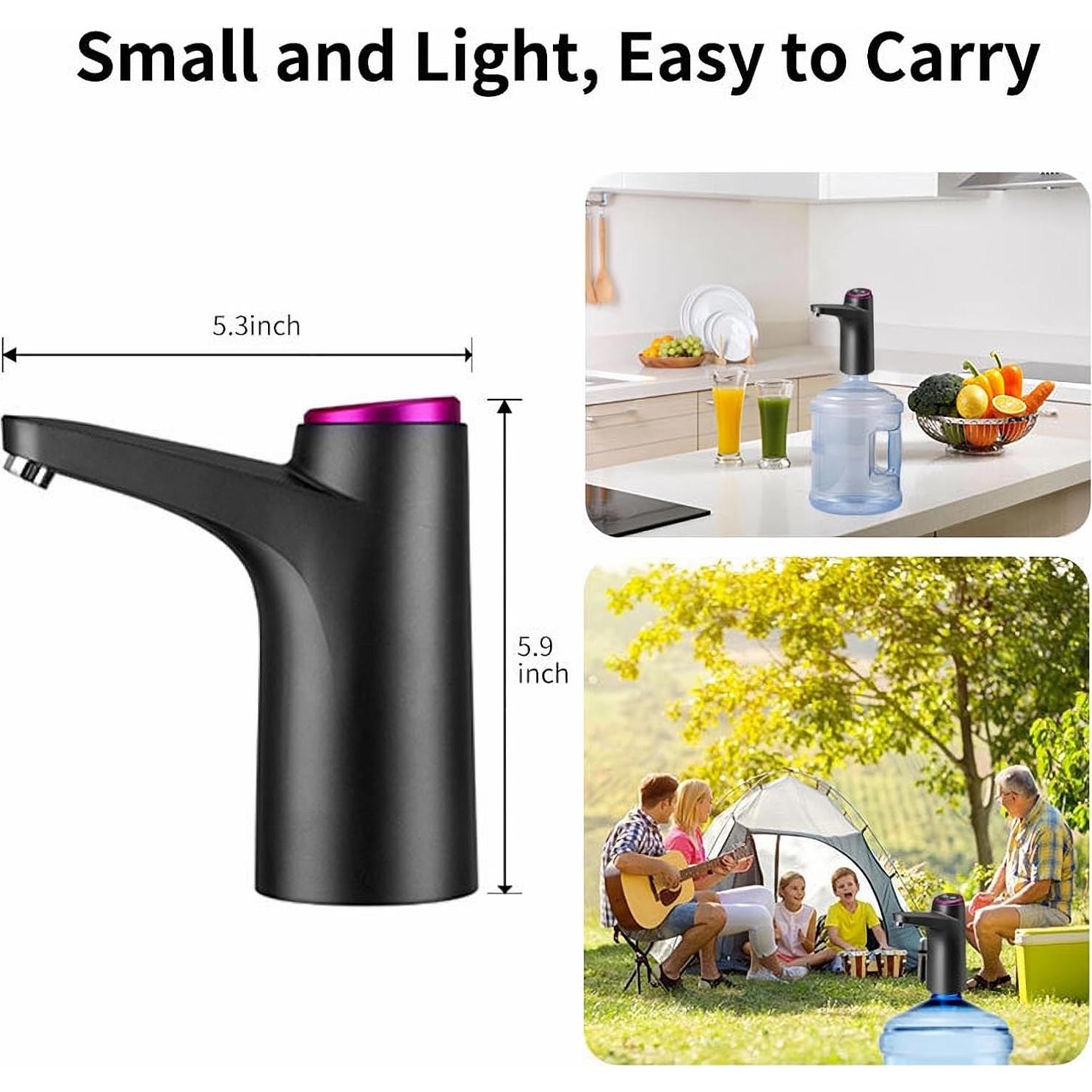 Dispensador de Agua Eléctrico HiPiCok 5 Galones USB Negro