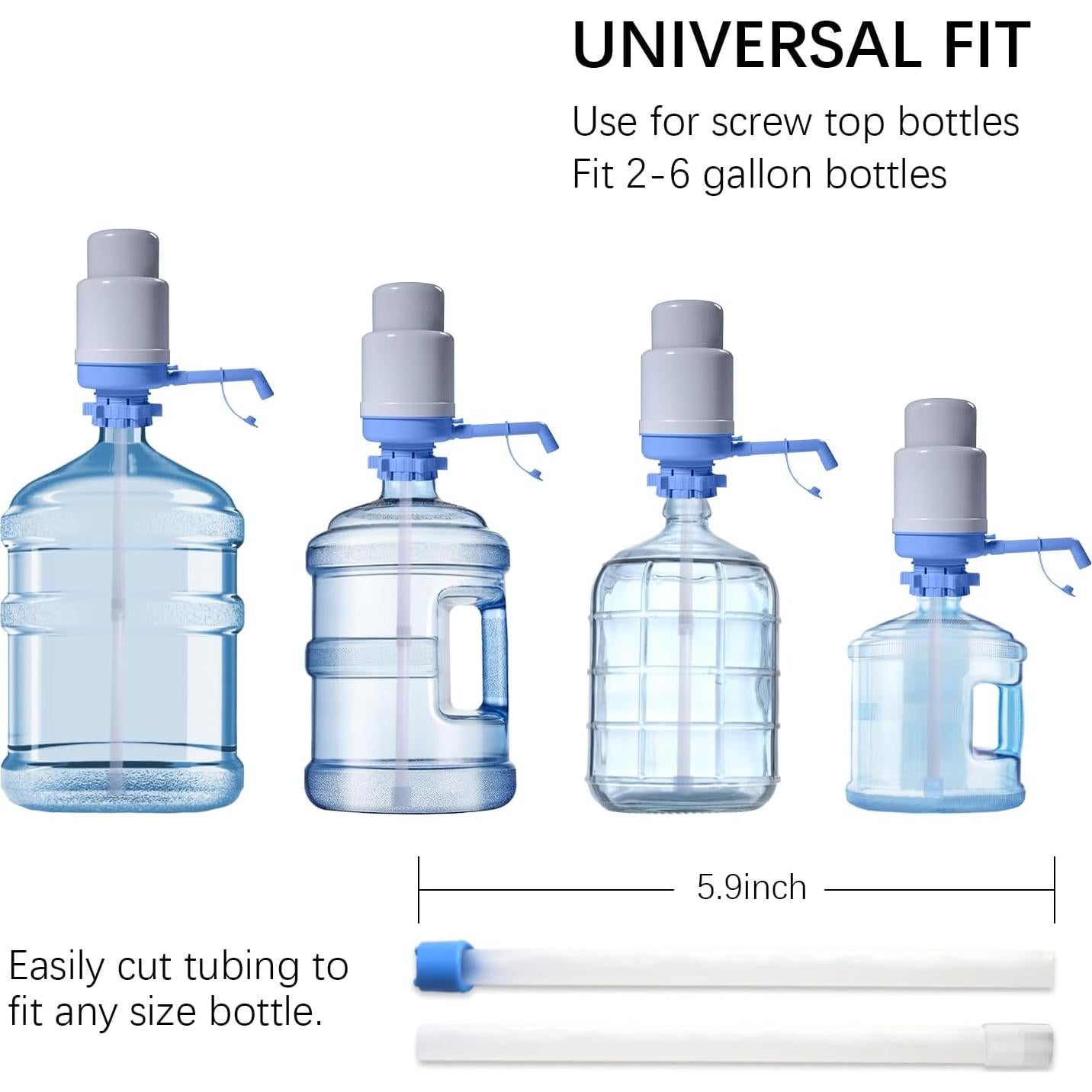 Dispensador de Agua Manual Dyreps 19 Litros Azul Sin Goteo