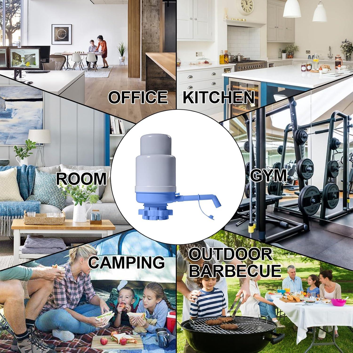 Dispensador de Agua Manual Dyreps 19 Litros Azul Sin Goteo