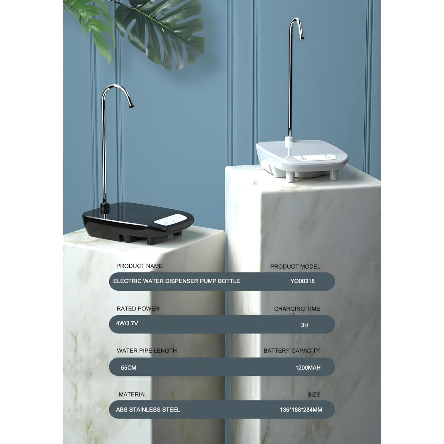 Bomba Eléctrica para Botellas de Agua Genérico 5 Galones USB