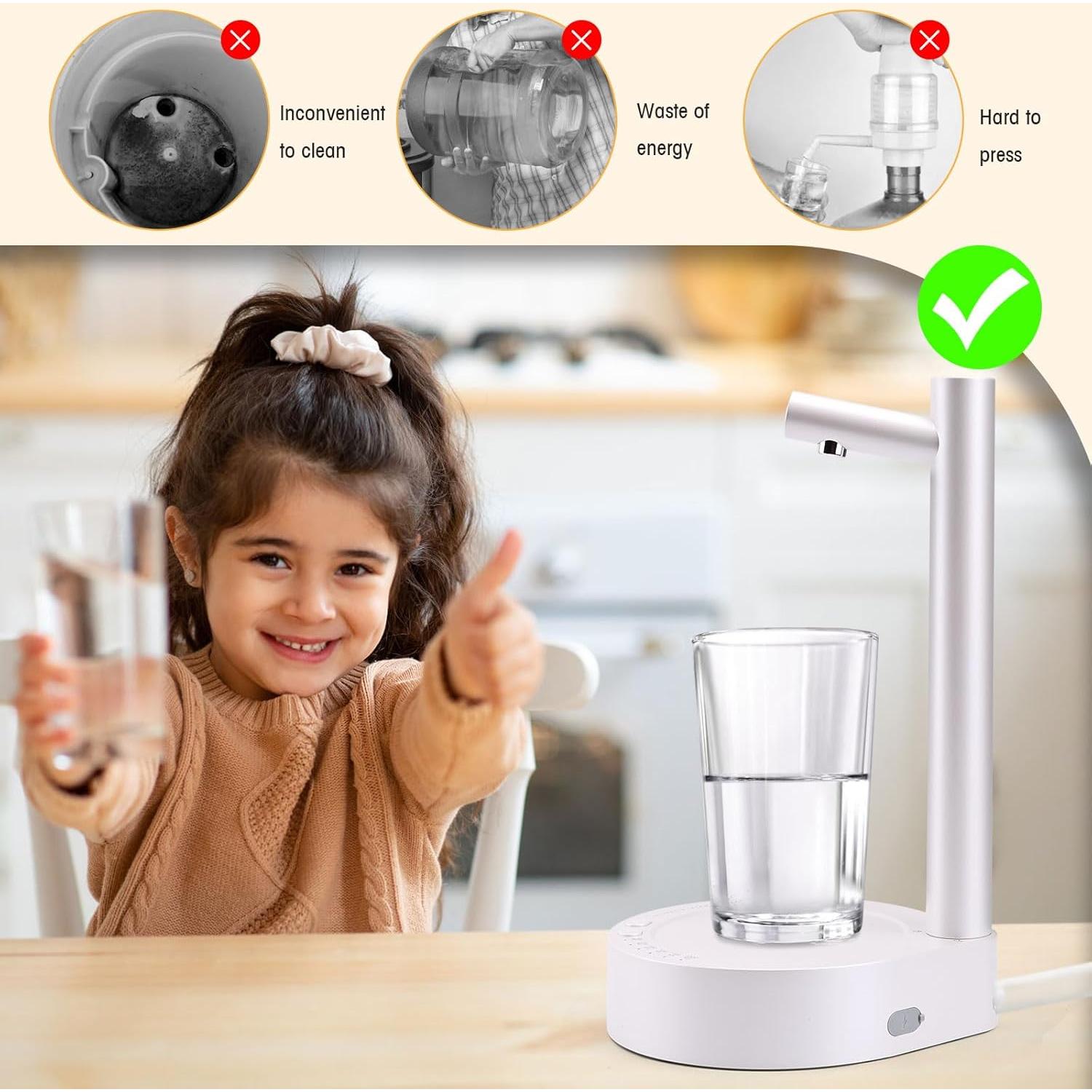 Dispensador de Agua Eléctrico Primst 5 Galones USB Blanco