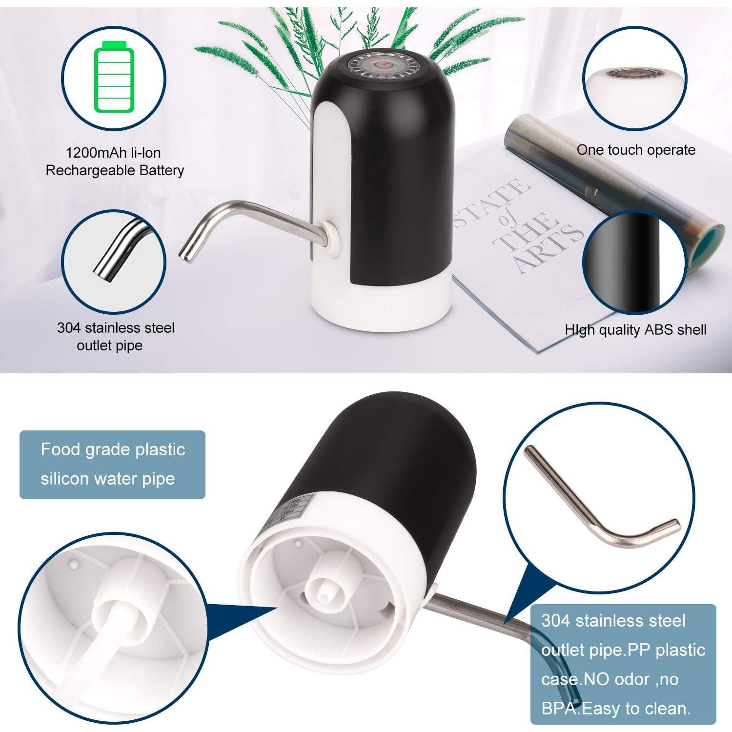 Dispensador de Agua Recargable Cljlixcy 5 Galones Bomba Portátil