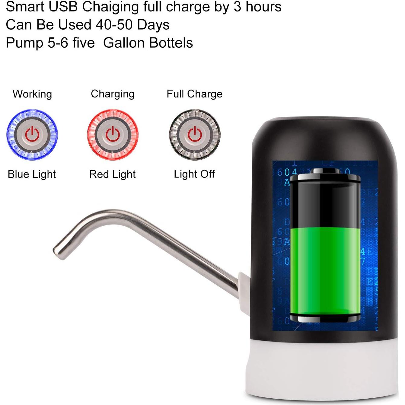 Dispensador de Agua Recargable Cljlixcy 5 Galones Bomba Portátil