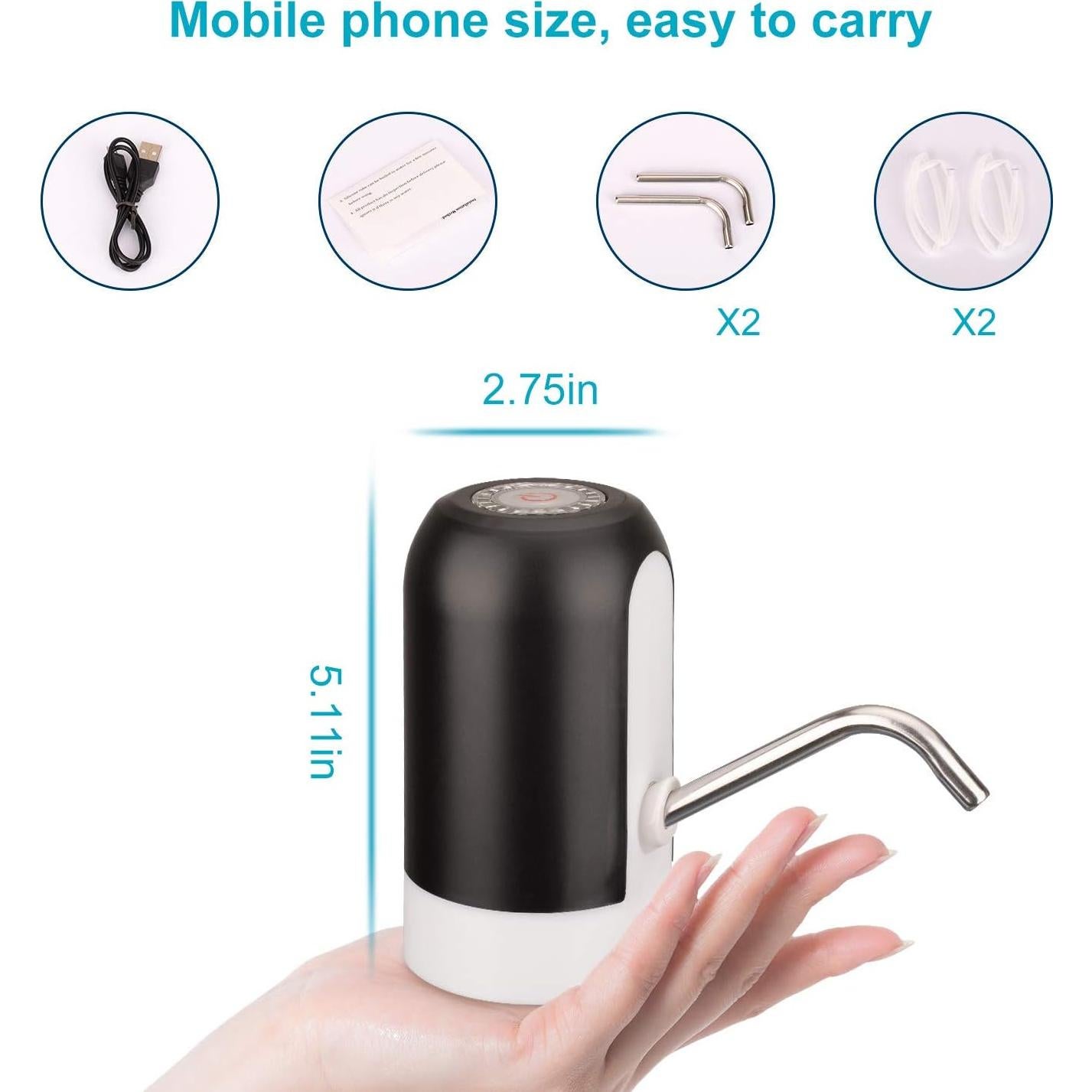 Dispensador de Agua Recargable Cljlixcy 5 Galones Bomba Portátil