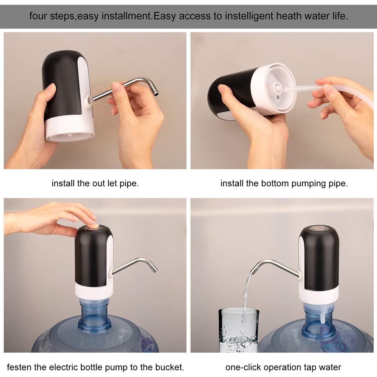 Dispensador de Agua Recargable Cljlixcy 5 Galones Bomba Portátil