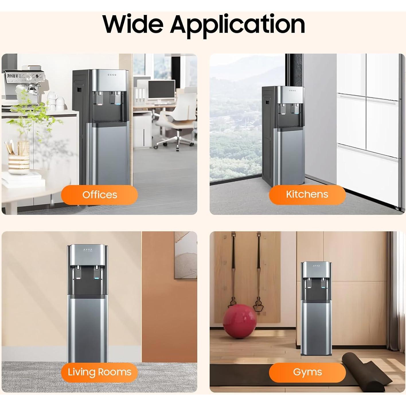 Dispensador de Agua de Carga Inferior Gosangom 20L Caliente y Frío