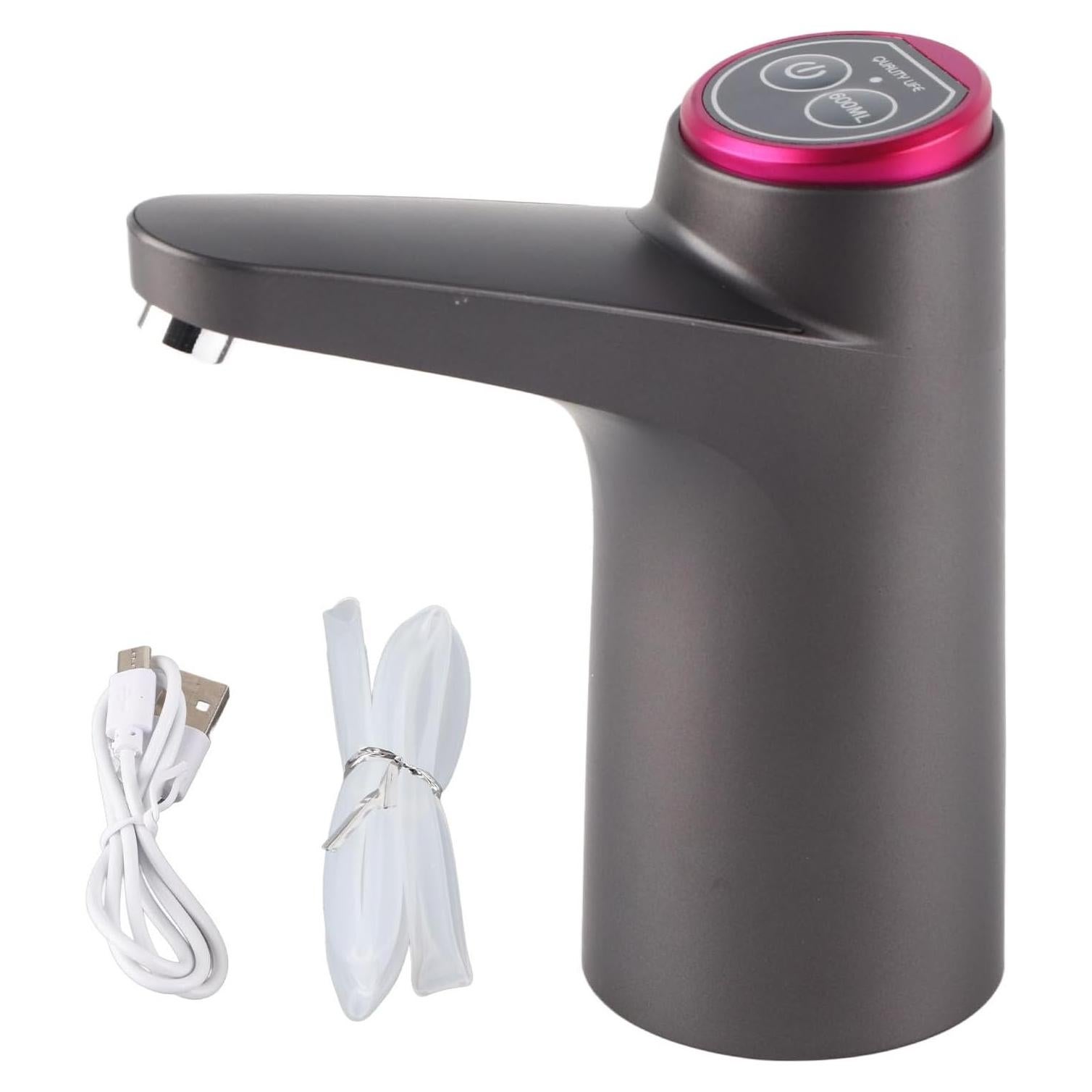 Dispensador de Agua Eléctrico Topyond USB 5 Galones Negro