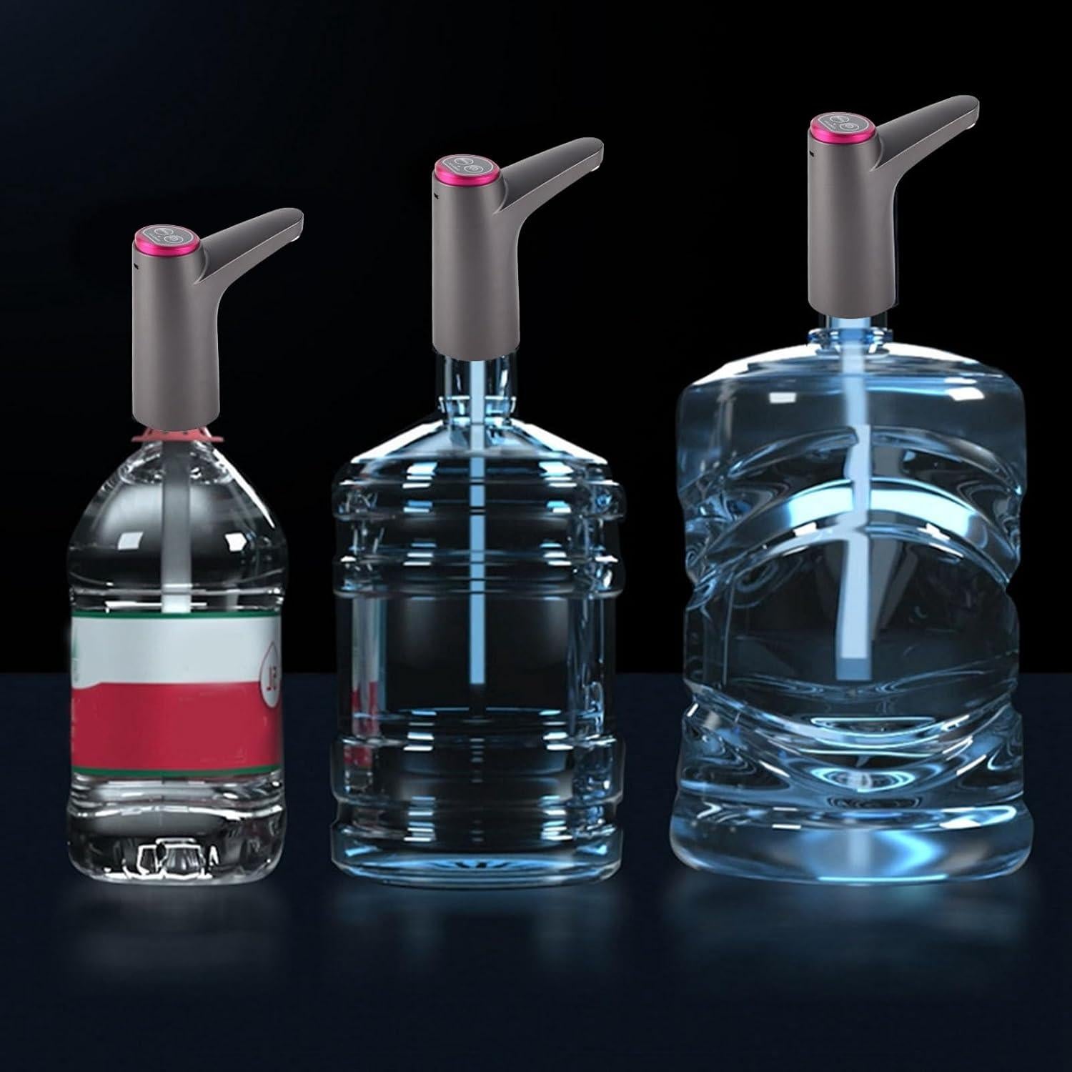 Dispensador de Agua Eléctrico Topyond USB 5 Galones Negro