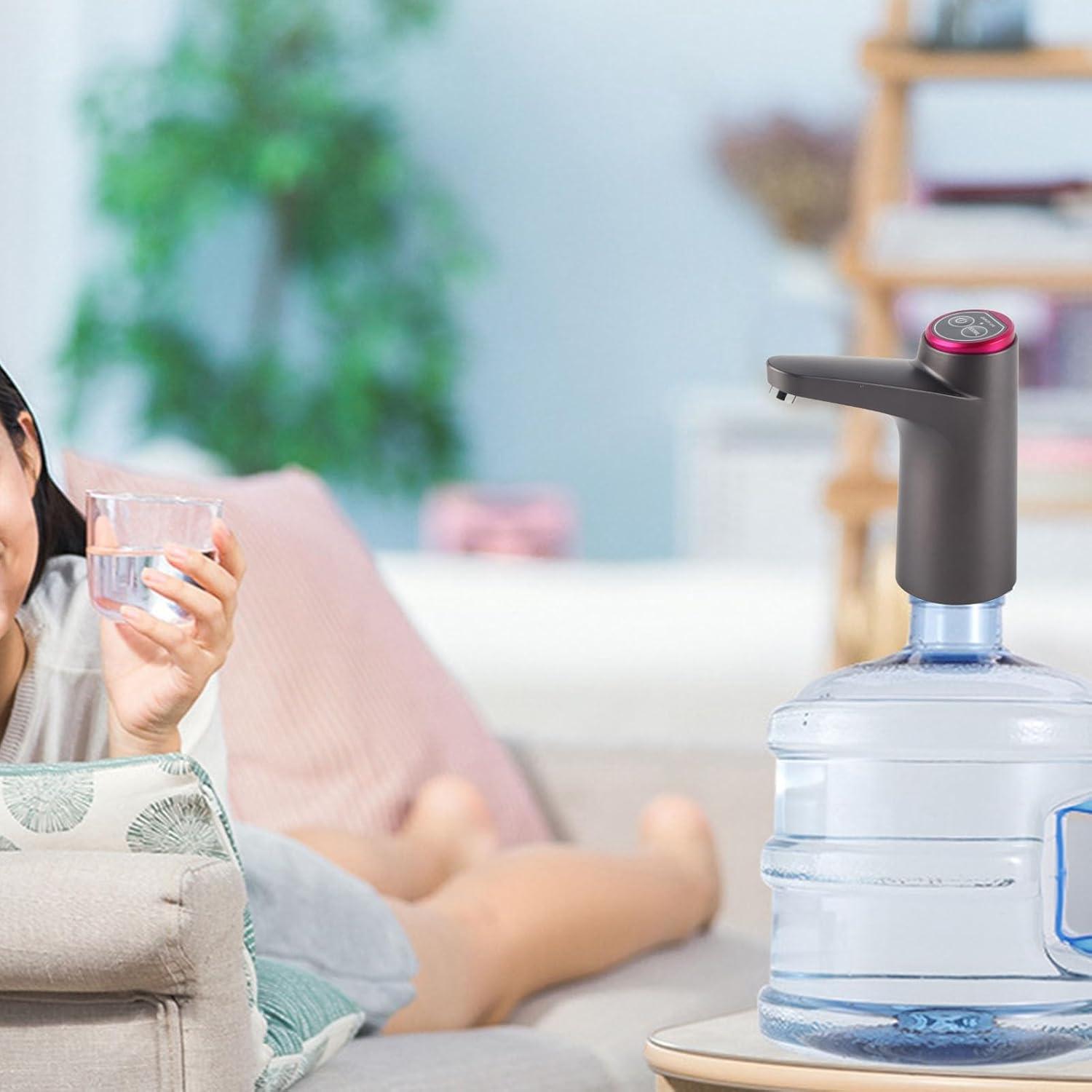 Dispensador de Agua Eléctrico Topyond USB 5 Galones Negro