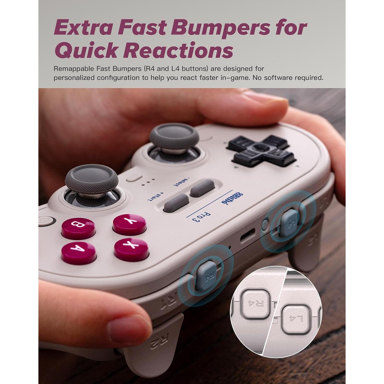 Controlador Bluetooth 8Bitdo Pro 3 G Classic - Multiplataforma