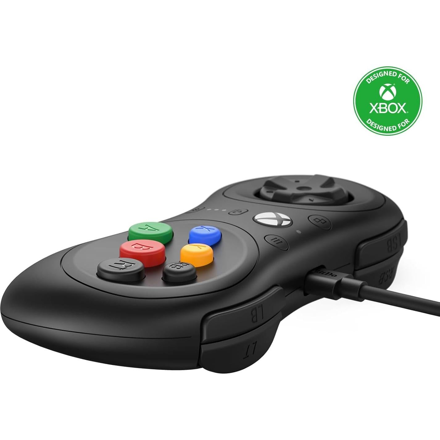 Controlador con cable 8Bitdo M30 para Xbox y Windows - Licencia oficial