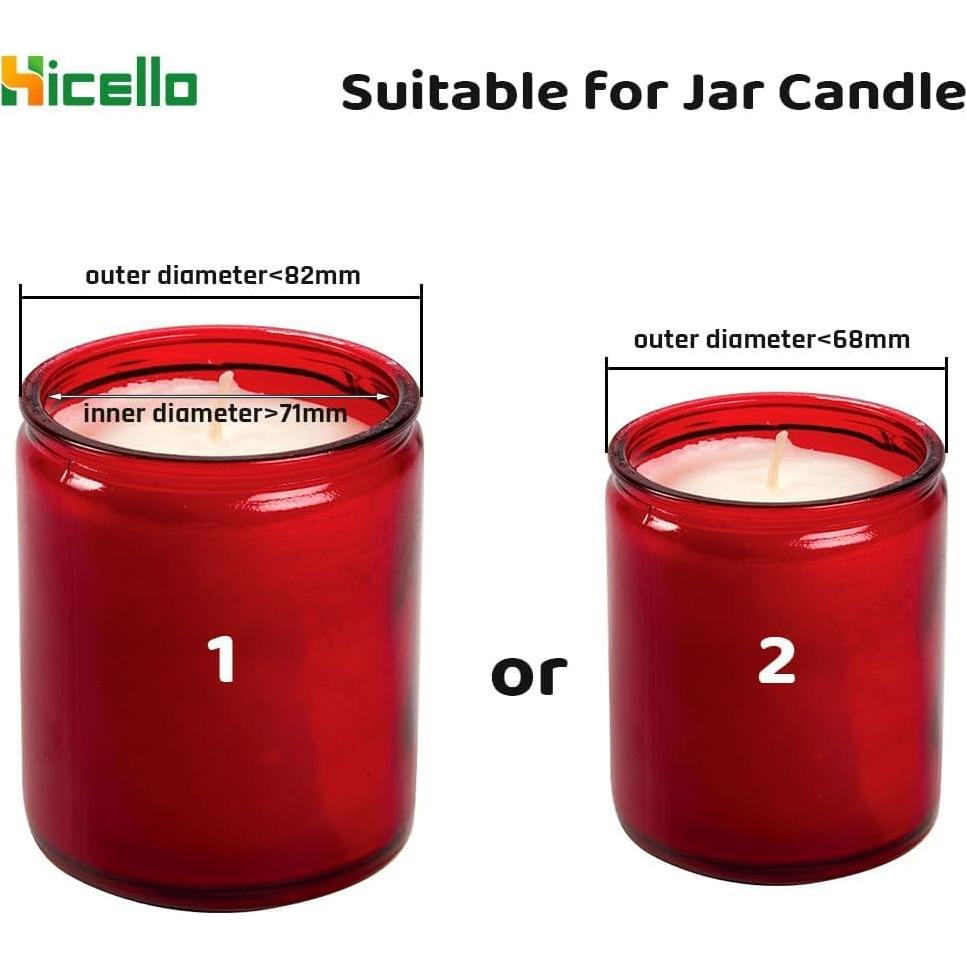 Toppers de Vela de Metal Hicello 3PCS Bronce Antiguo 8.2cm