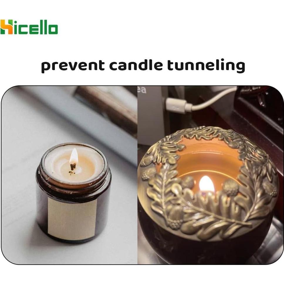 Toppers de Vela de Metal Hicello 3PCS Bronce Antiguo 8.2cm