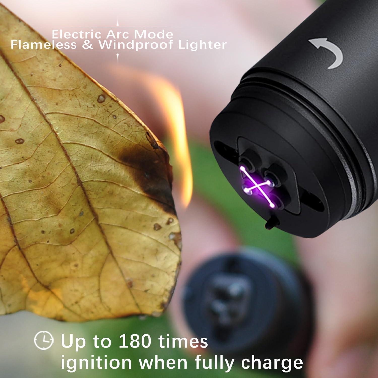 Linterna Táctica LED Recargable EXQSERAMC 500 Lúmenes 150m