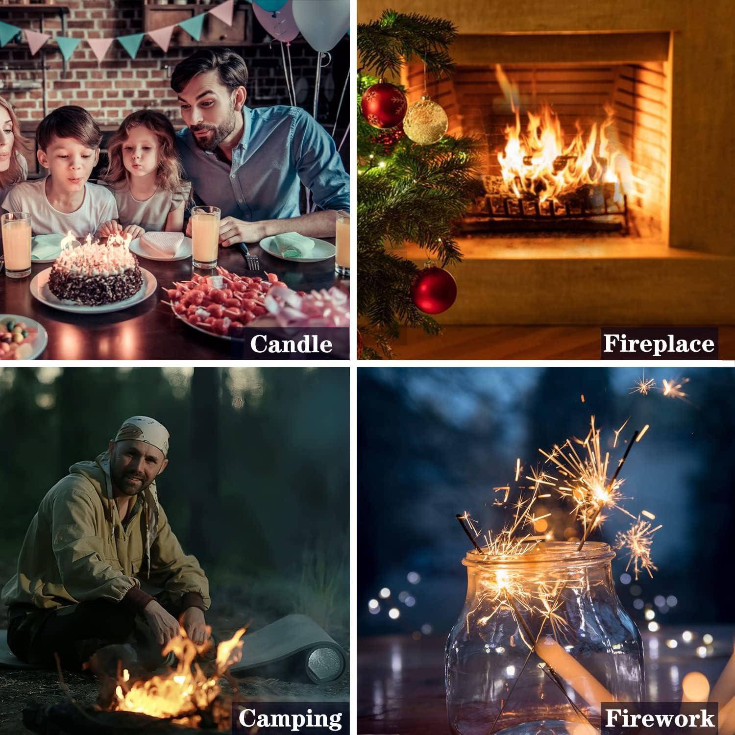 Encendedores Mini Antorcha Butano Futlidys - Doble Llama Ajustable, 2 Unidades