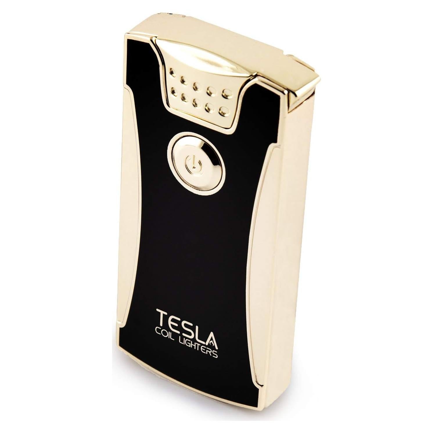 Encendedor Eléctrico Recargable Tesla Coil Lighters Oro