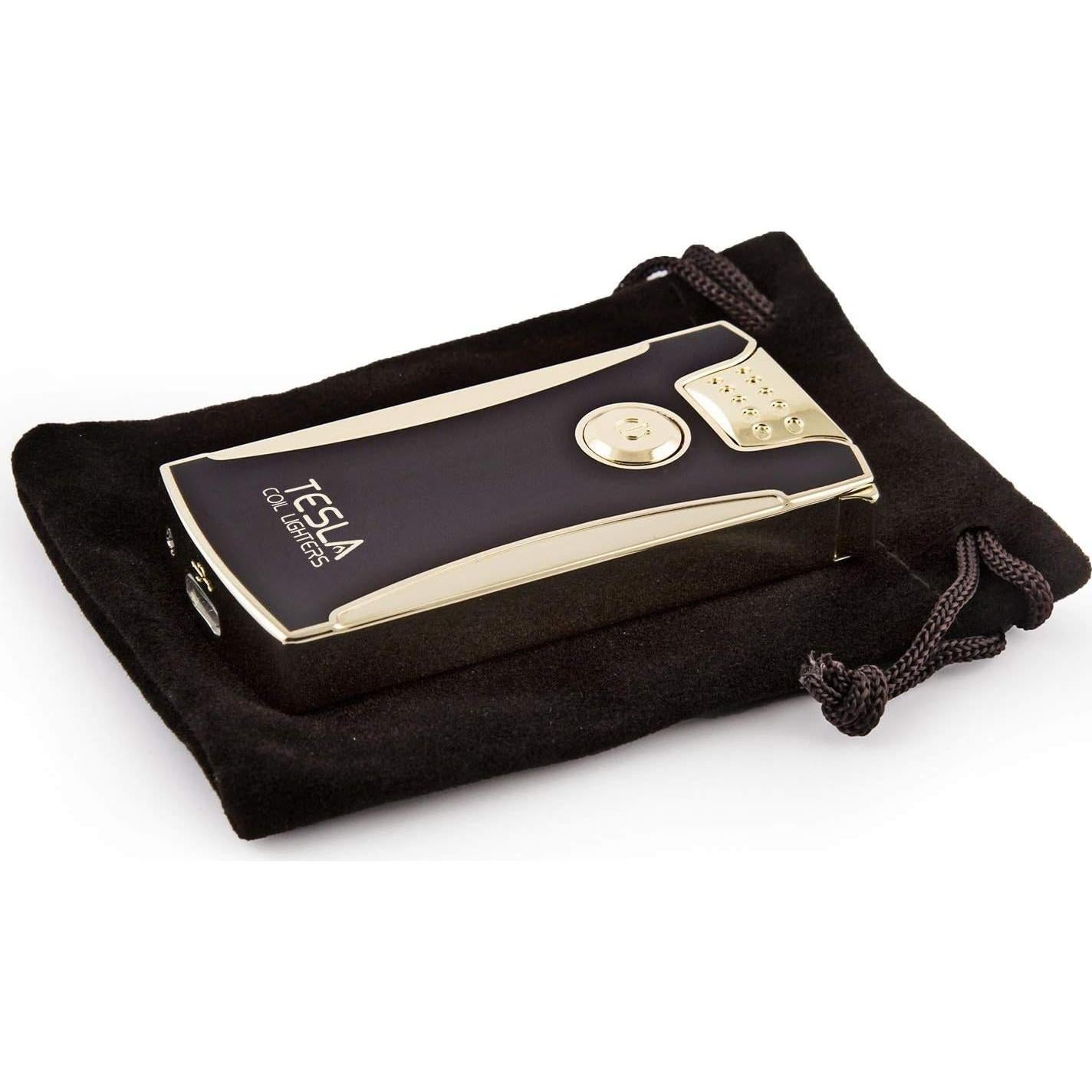 Encendedor Eléctrico Recargable Tesla Coil Lighters Oro